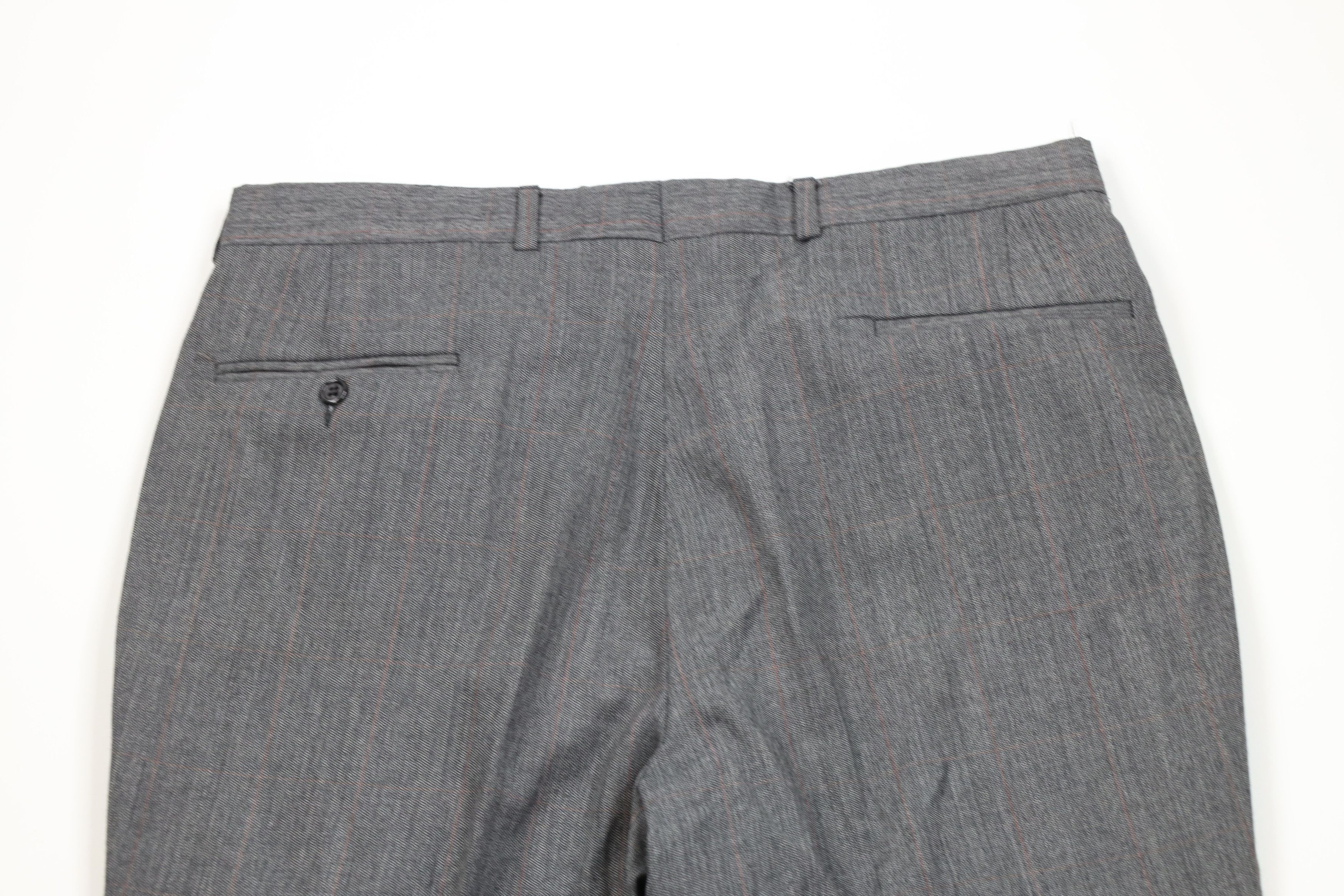 Vintage Vintage 70s Streetwear Wool Wide Leg Chino Pants Plaid USA Size US 36 / EU 52 - 8 Thumbnail