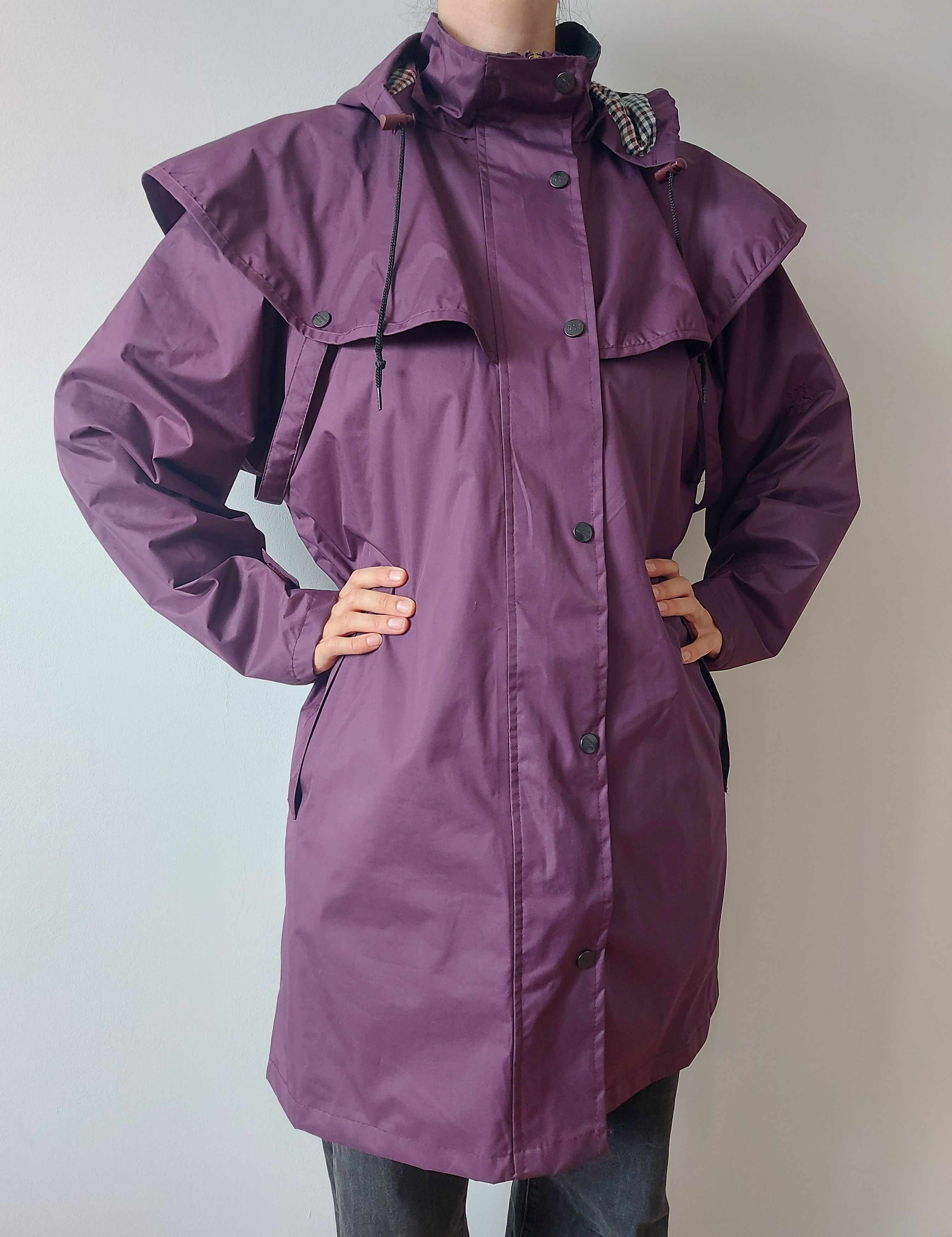 Other Country Estate Windsor Purple Women's Raincoat Size L / US 10 / IT 46 - 1 Thumbnail