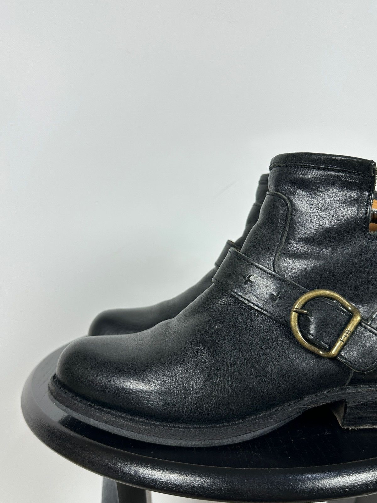 Fiorentini + Baker Fiorentini + Baker Carnaby Chad Black Leather Biker Boots Size US 7 / IT 37 - 14 Thumbnail