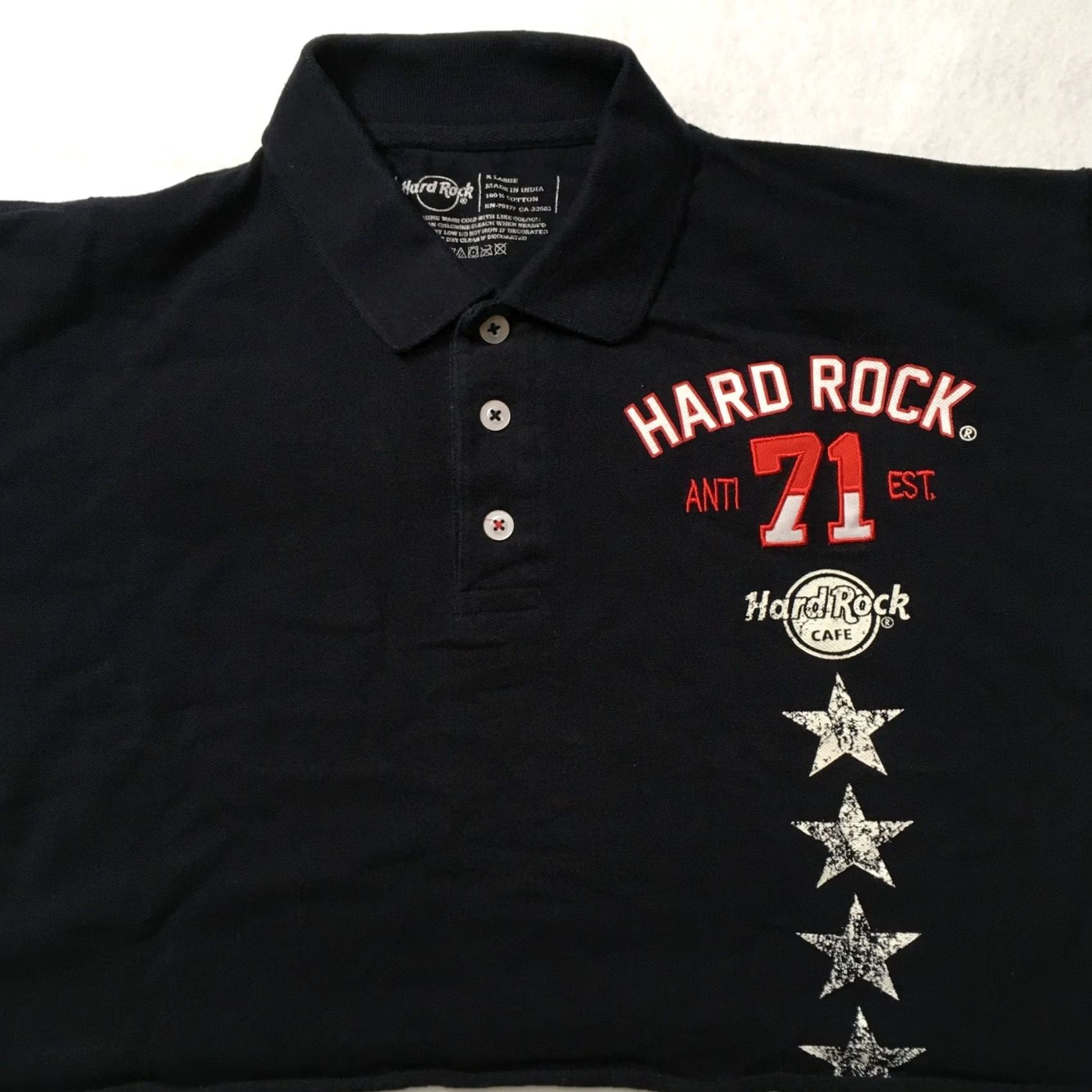 Hard Rock Cafe Hard Rock Cafe Crop Top Womens XL Dark Blue polo shirt embroidered BERLIN GERMAN Size XL / US 12-14 / IT 48-50 - 3 Thumbnail