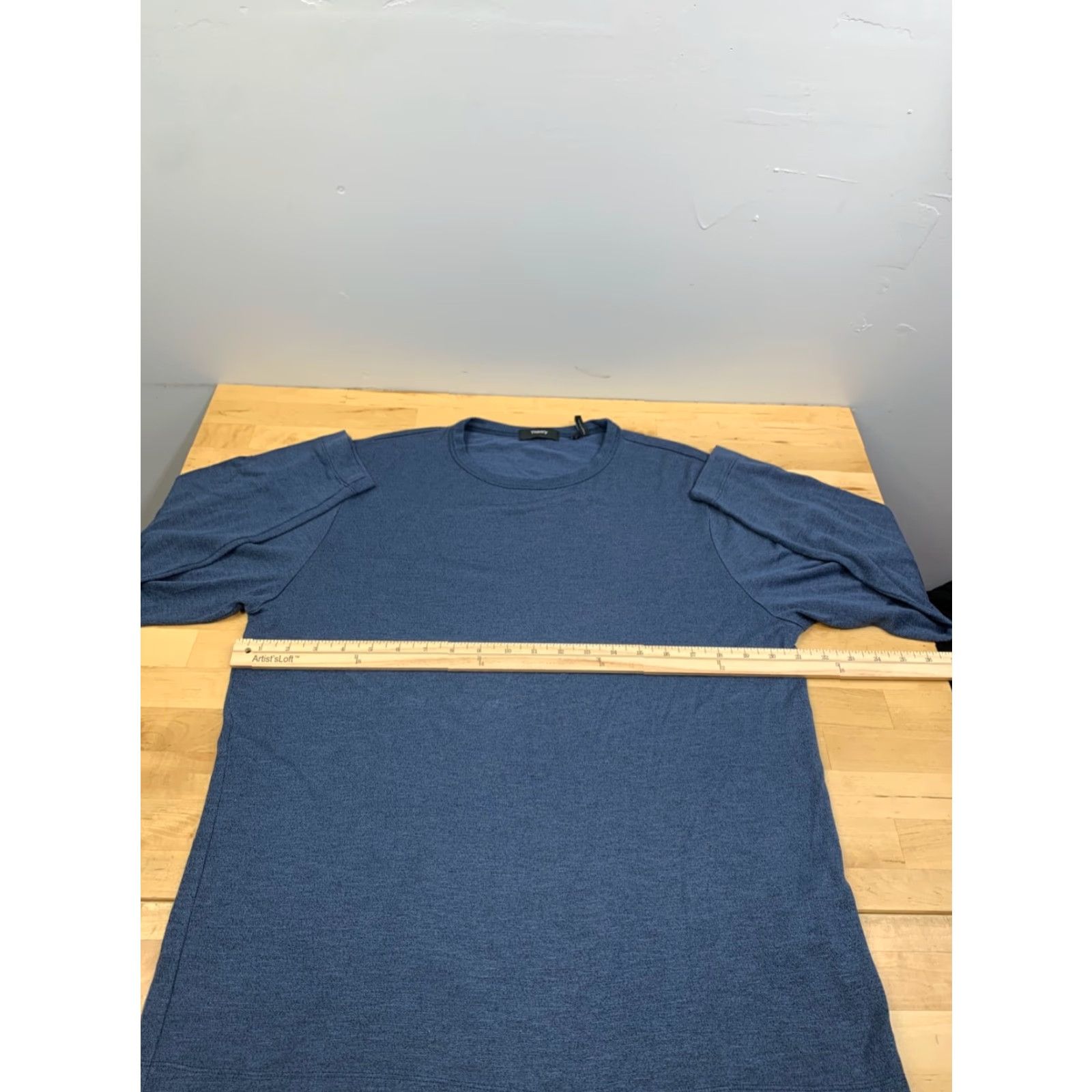 Theory Theory Gaskell Long Sleeve Shirt Mens L Blue Regular Cotton 12359 Size US L / EU 52-54 / 3 - 5 Thumbnail