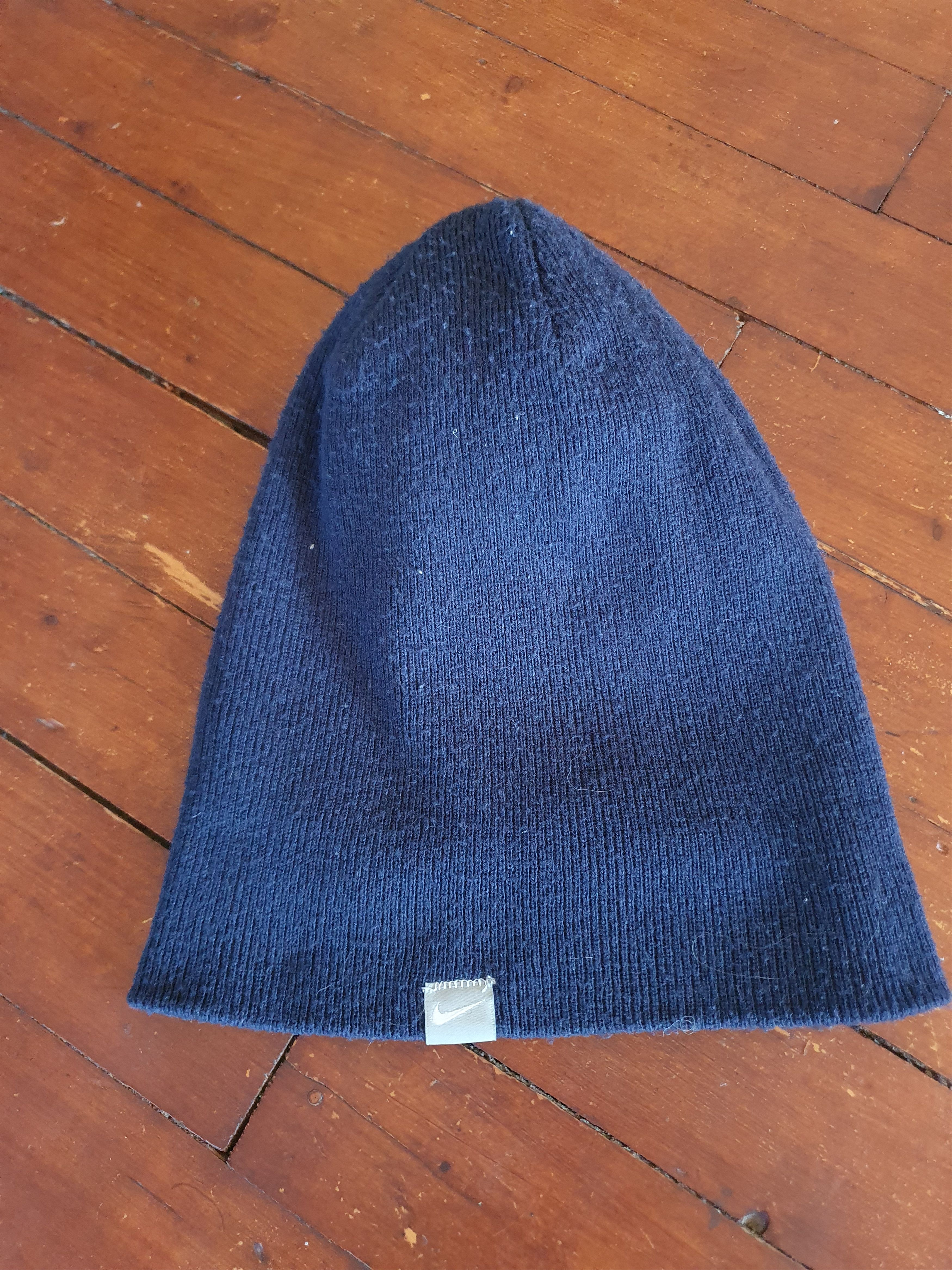 Nike × Vintage Nike Small Swoosh Beanie Winter Hat Size ONE SIZE - 8 Thumbnail