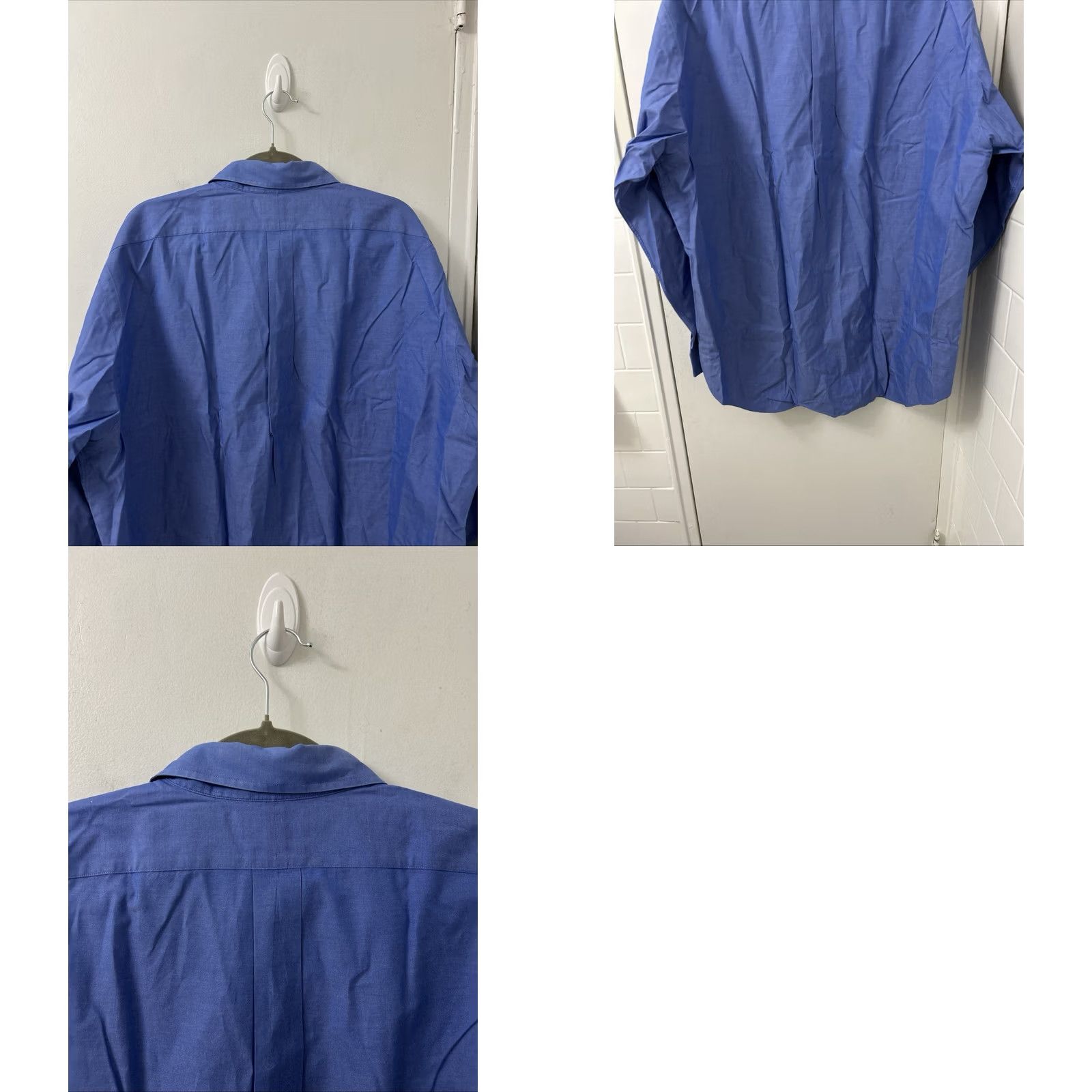 Ralph Lauren VINTAGE Ralph Lauren Yarmouth Shirt Mens 17 35 Blue Pinpoint Oxford Button Down L/S Size US XL / EU 56 / 4 - 8 Thumbnail