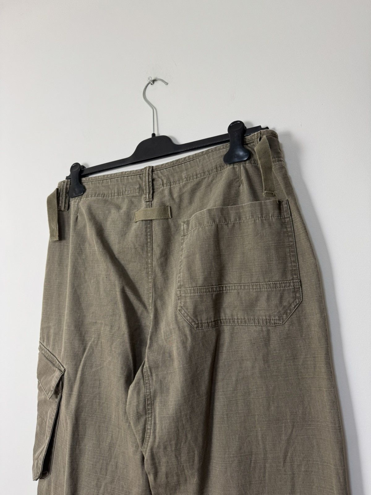 Nike Vintage Nike parachute cargo khaki pants military streetwear Size US 32 / EU 48 - 9 Thumbnail