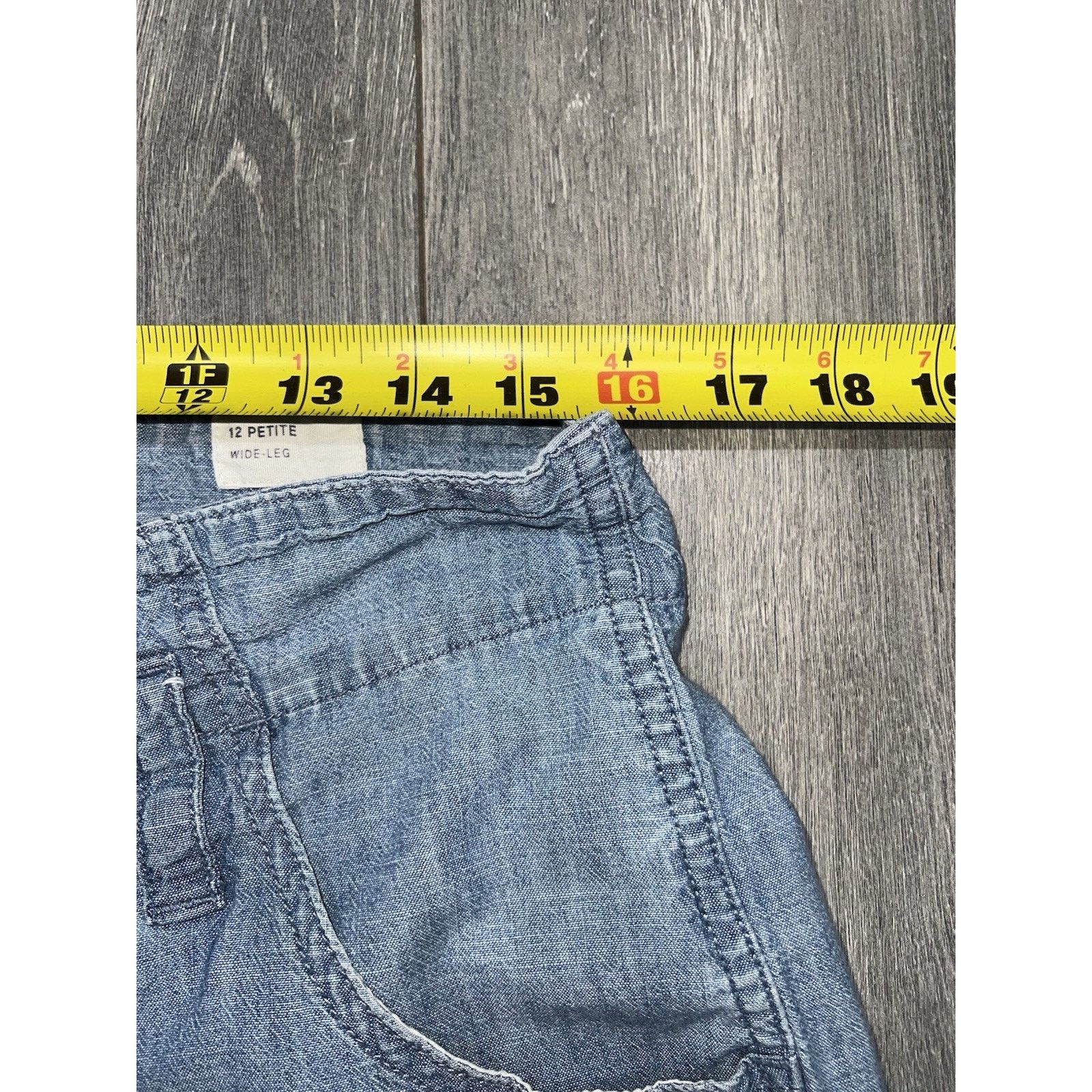Gap GAP Retro Cut Y2K Light Blue VTG Cotton Pants Pet 12 A001366 Size 34" / US 12 / IT 48 - 6 Thumbnail