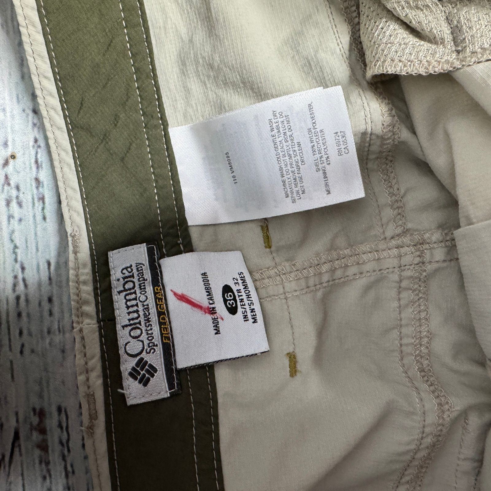Columbia Columbia Field Gear Outdoor Hiking Cargo Roll Pants Mens 36 Size US 36 / EU 52 - 4 Thumbnail