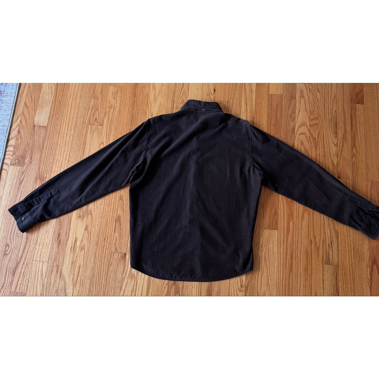 Hugo Boss BOSS Corduroy Button-Up | Brown with Orange Stitching Size US S / EU 44-46 / 1 - 5 Thumbnail
