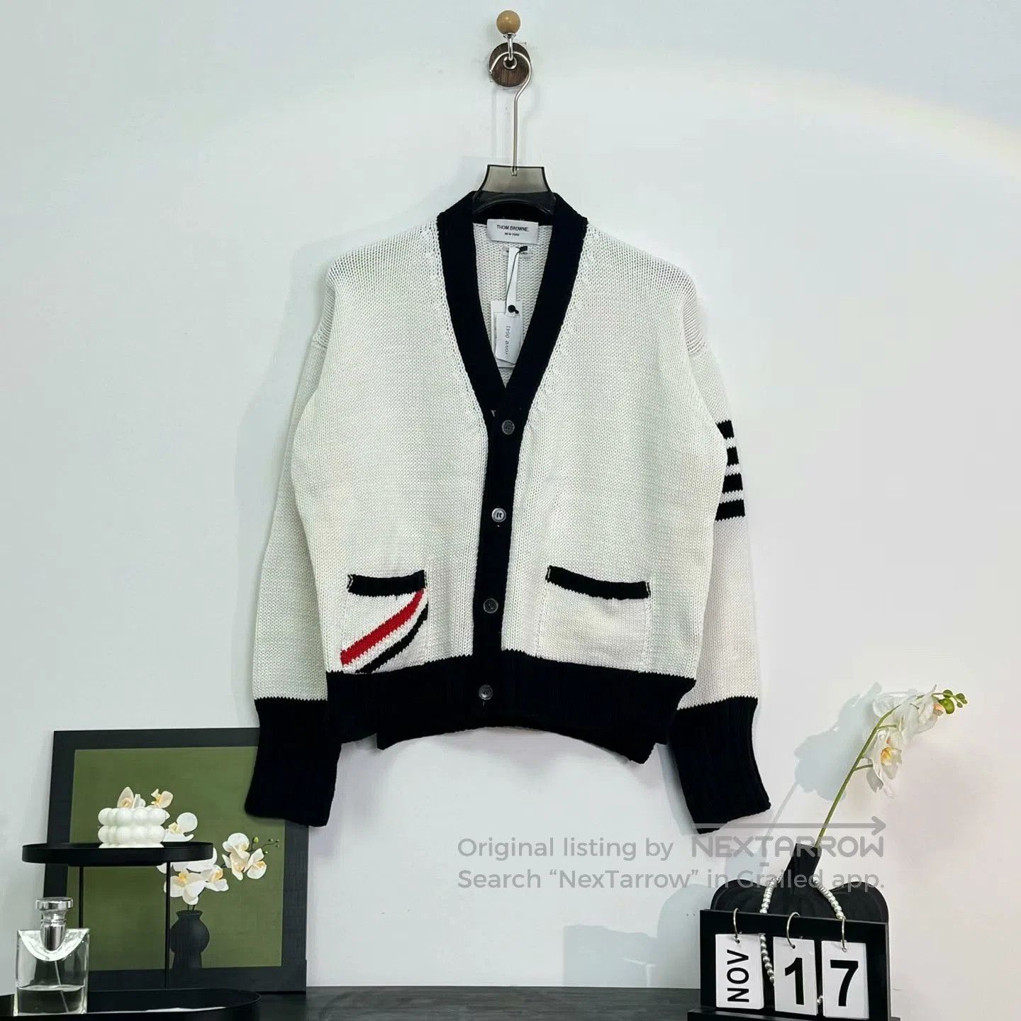 Thom Browne thom browne color-block cardigan with stripes. Size US L / EU 52-54 / 3 - 1 Thumbnail