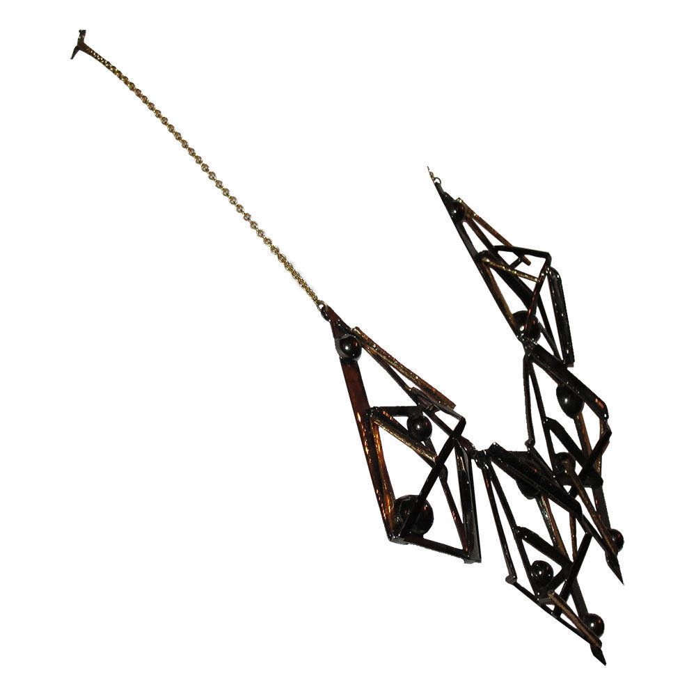 Designer Alexis Bittar Abstract Two Tone Metal Bib Necklace Size ONE SIZE - 2 Thumbnail