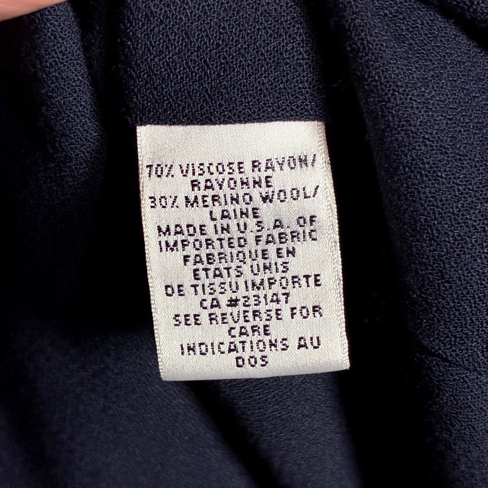 Talbots EUC VTG Talbots Petites Light Weight Blazer Jacket Womens 12 Navy Blue USA Size XL / US 12-14 / IT 48-50 - 6 Thumbnail