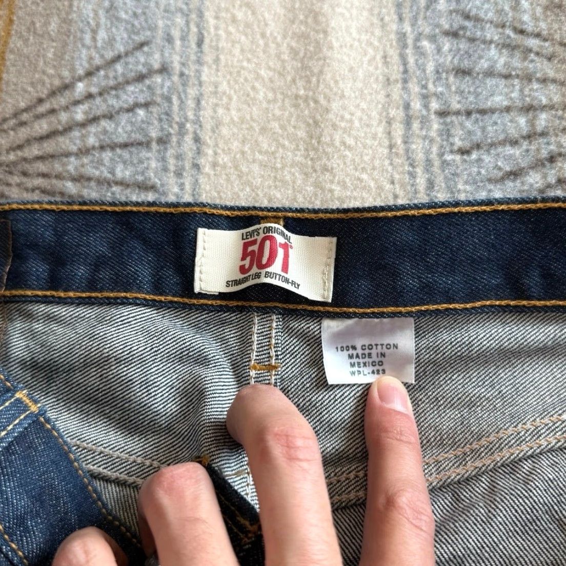 Levi's VINTAGE Levi’s 501xx Button Fly Denim Jeans Men 35x36 Blue Regular Inseam 36" Solid Mid Rise Straight 501oo? (Wait). Size US 35 - 5 Thumbnail