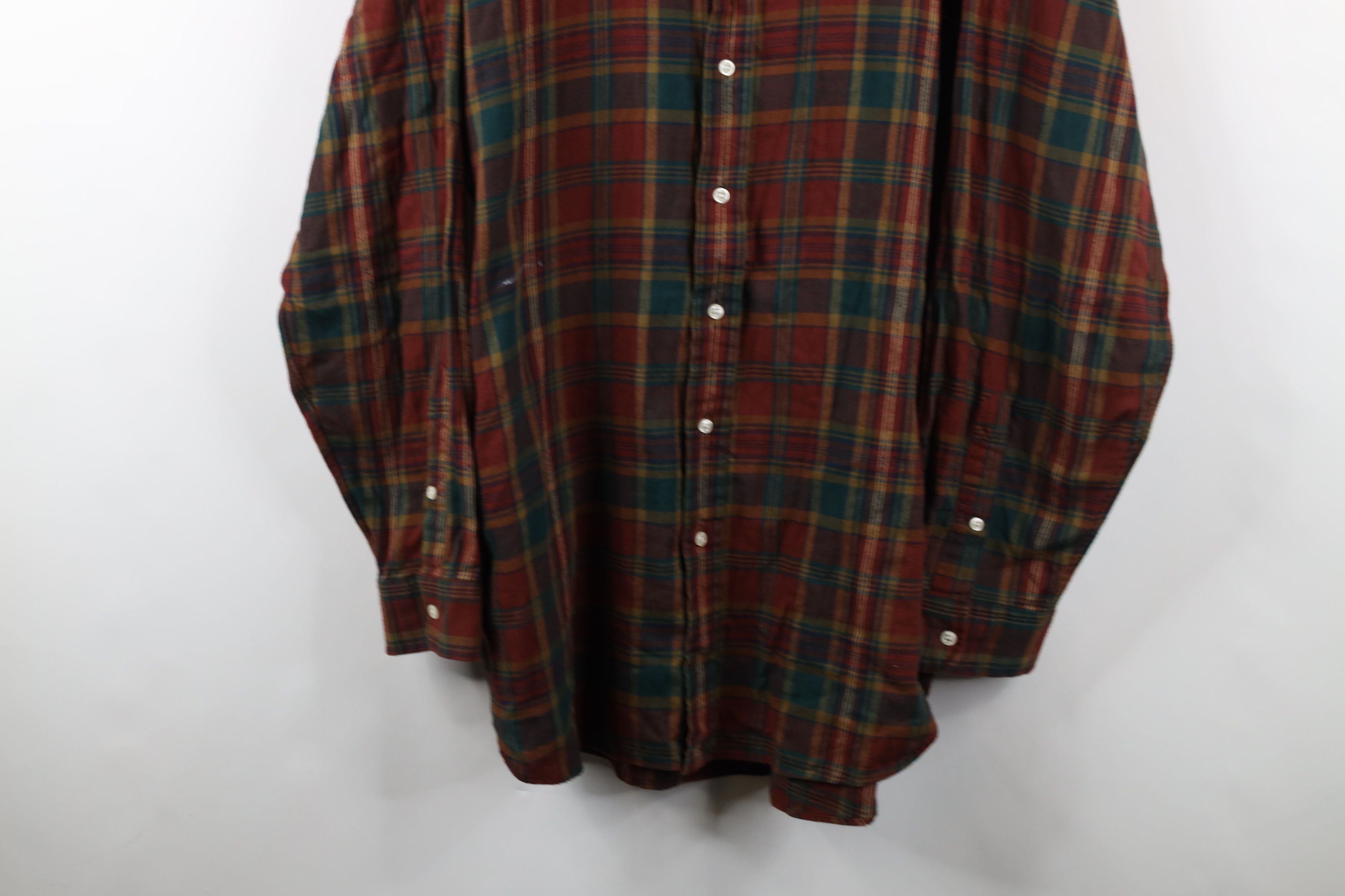 Ralph Lauren × Vintage Vintage 90s Ralph Lauren Flannel Collared Button Down Shirt Size US XXL / EU 58 / 5 - 3 Thumbnail