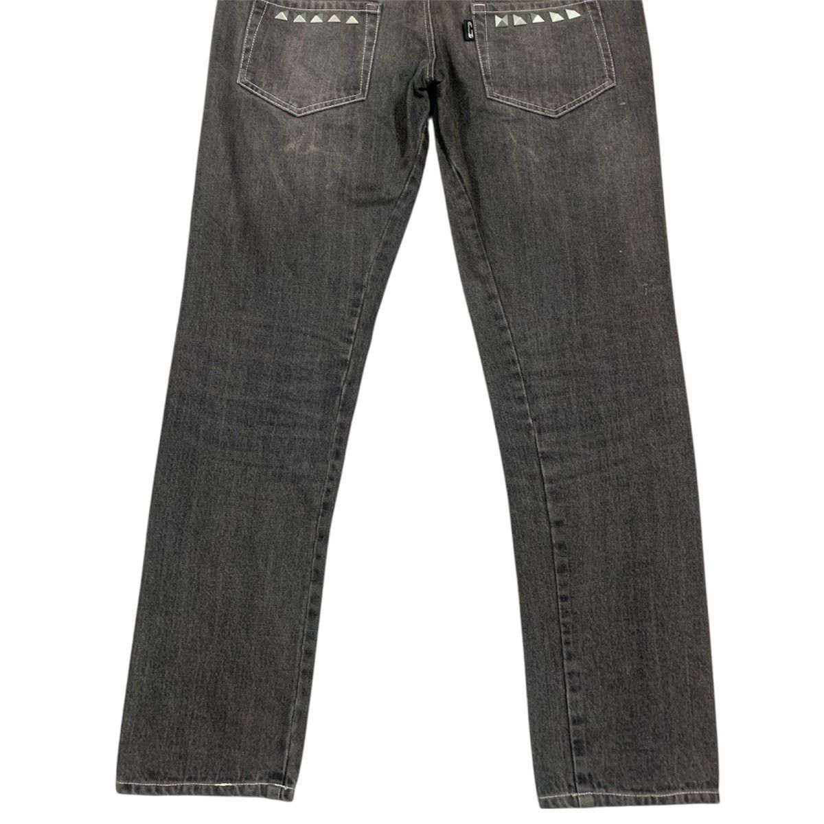 Seditionaries Hell Cat Punks Japan Double Waist Studded Washed Jeans - W34 Size US 34 / EU 50 - 7 Thumbnail