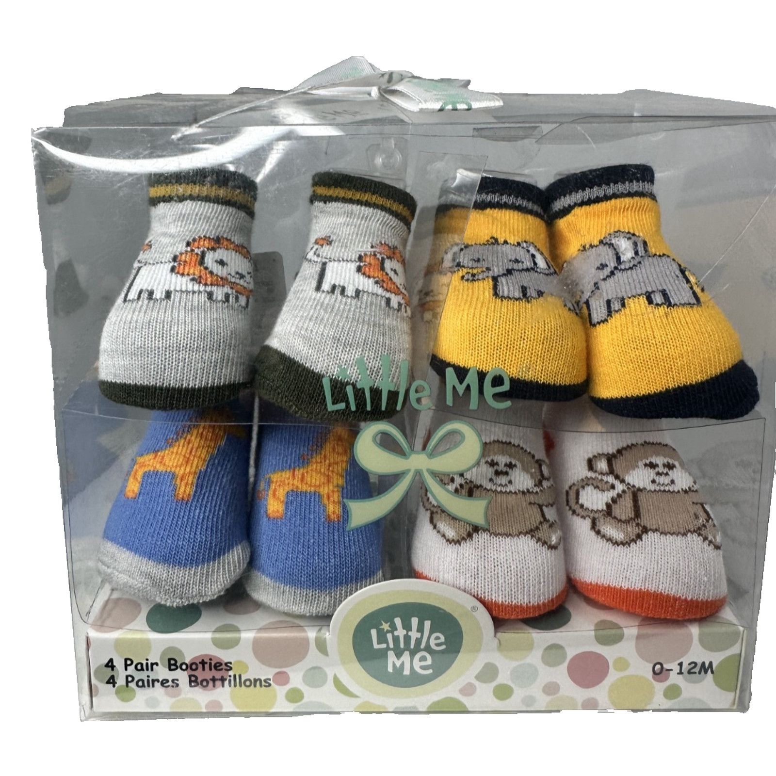 Other Little Me Baby Booties 4-Pair Assorted Animal Jungle Safari Size US 5 / EU 37 - 2 Thumbnail