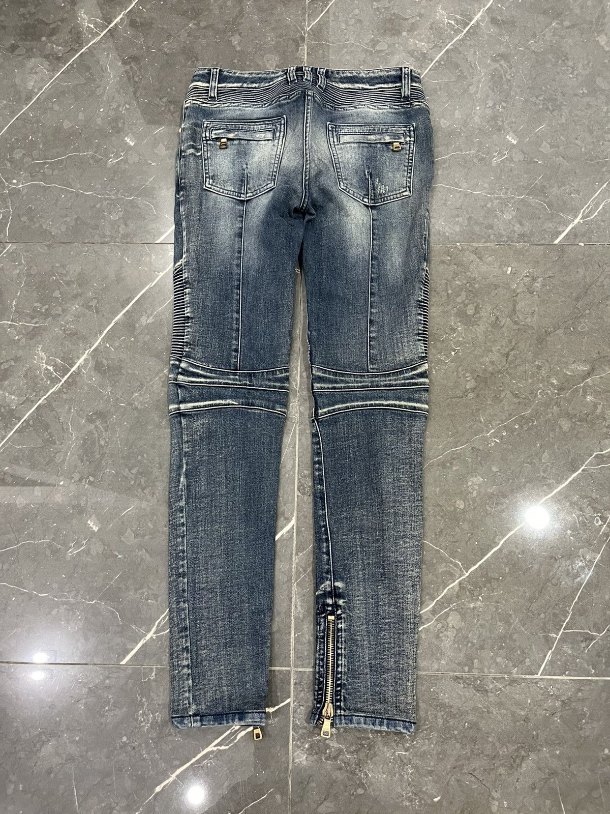 Balmain 🖤BLACKFRIDAY🖤Balmain moto biker jeans Size 30" / US 8 / IT 44 - 2 Thumbnail
