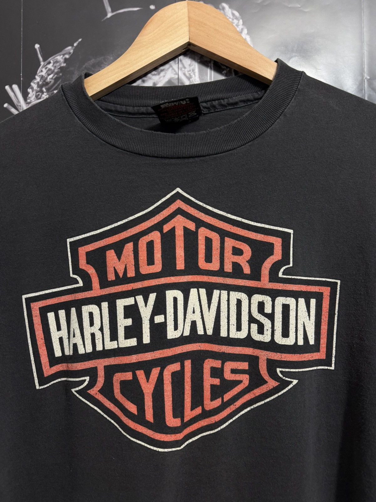 Harley Davidson HARLEY DAVIDSON VINTAGE SHIRT 1990’s THRASHED Size US L / EU 52-54 / 3 - 2 Thumbnail