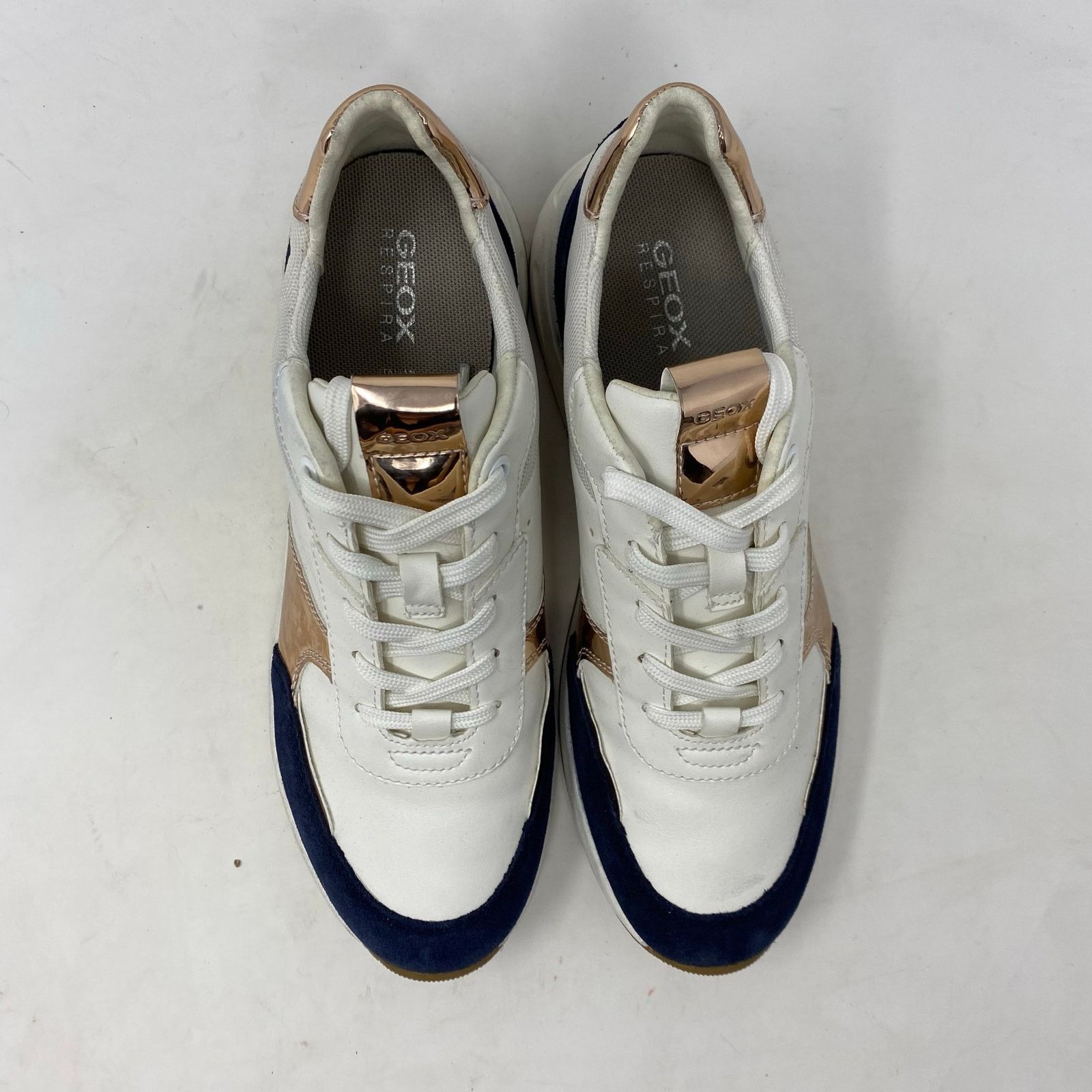 Geox Geox D Bulmya Sneaker White Trainners Shoes Womens Size 8 Size US 8 / IT 38 - 4 Thumbnail