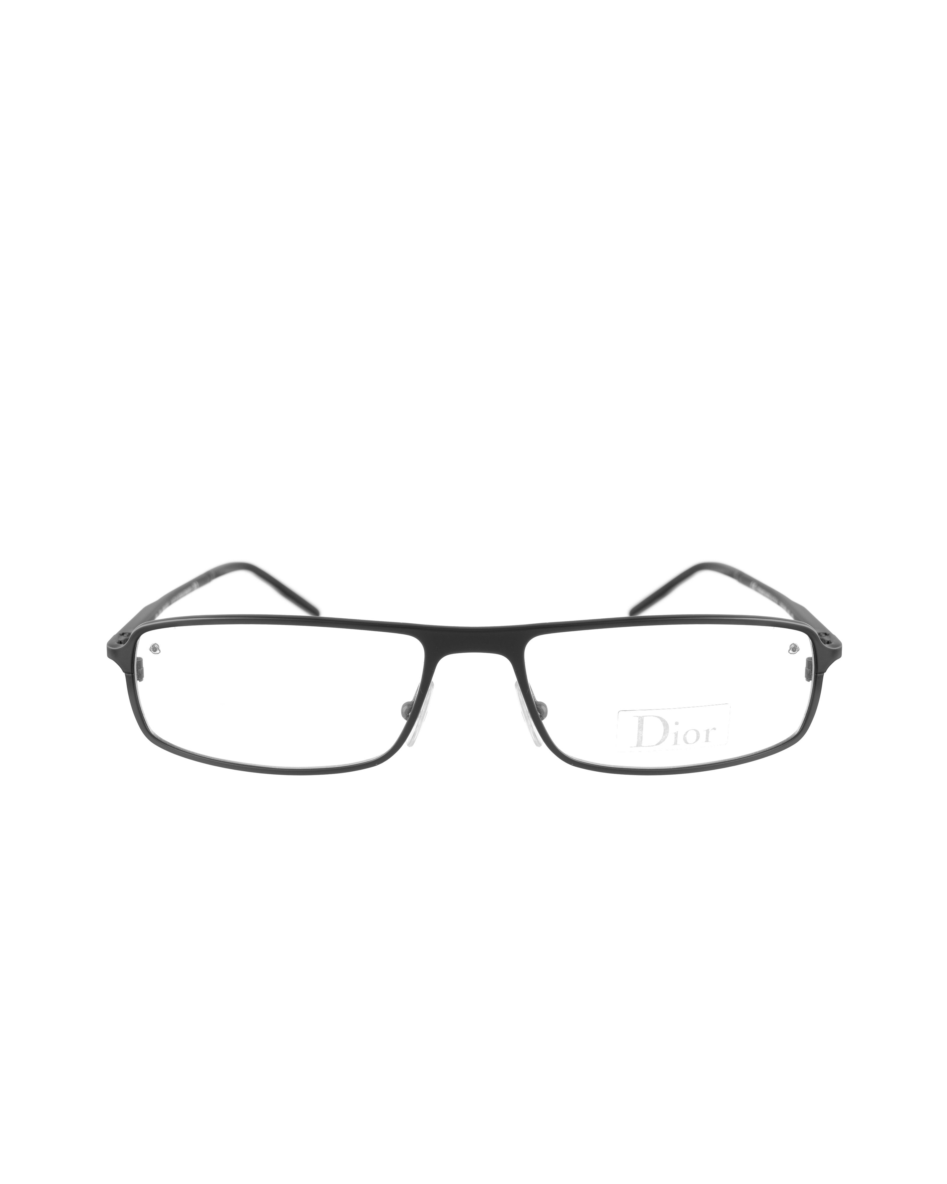 Dior Dior Homme 00s Black Classic Thin Rectangular Glasses Size ONE SIZE - 1 Thumbnail
