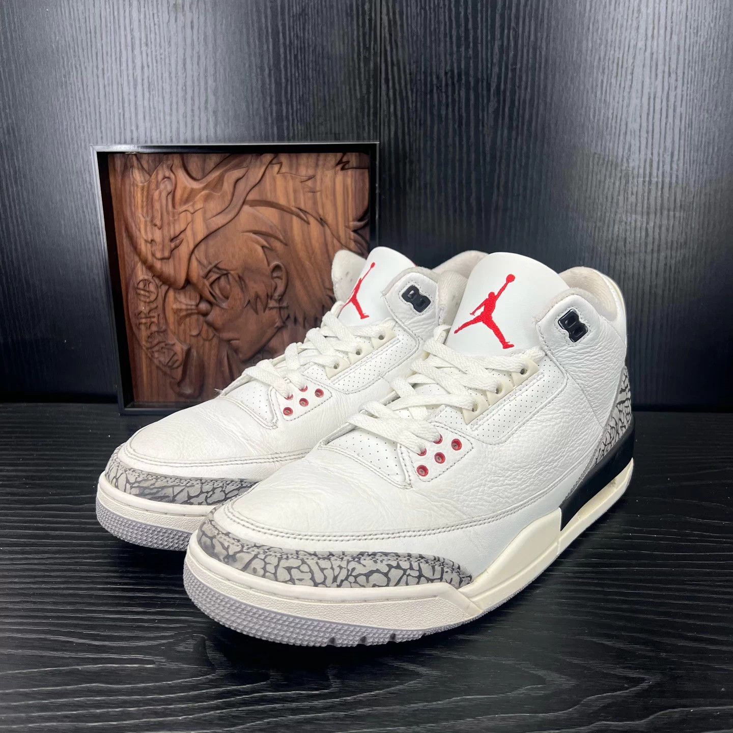 Nike Air Jordan 3 Distressed White Cement 46 Size US 13 / EU 46 - 1 Thumbnail