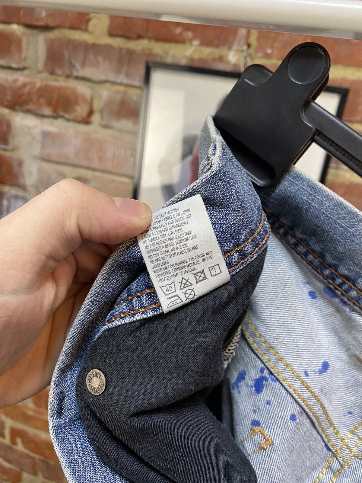 Edwin Edwin SK505S Customized Selvedge Blue Jeans Size US 32 / EU 48 - 18 Thumbnail