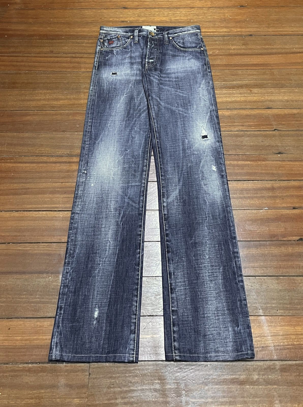 Energie Rare Design Vintage Brand Energie Distressed Jeans 2000s Size US 31 - 1 Thumbnail