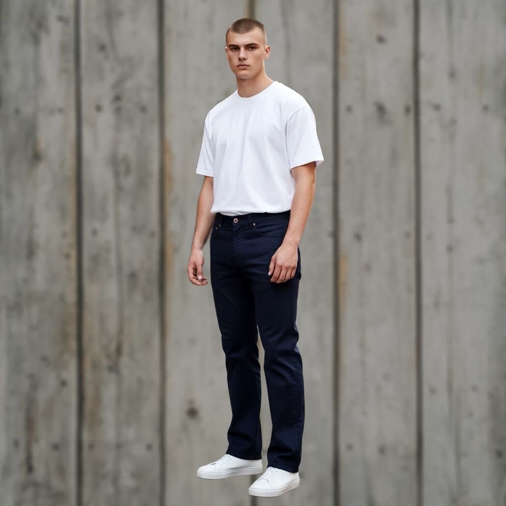 Vintage AG Adriano Goldschmied Mens The Graduate Tailored Leg Chino Pants Blue 34x32 Flat Front Size US 34 / EU 50 - 1 Thumbnail