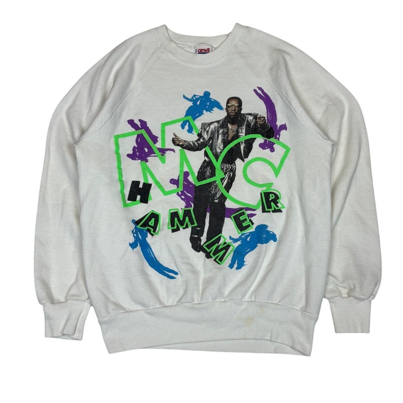Anvil Vintage 80s MC Hammer Sweatshirt Men's Large Size US L / EU 52-54 / 3 - 1 Thumbnail