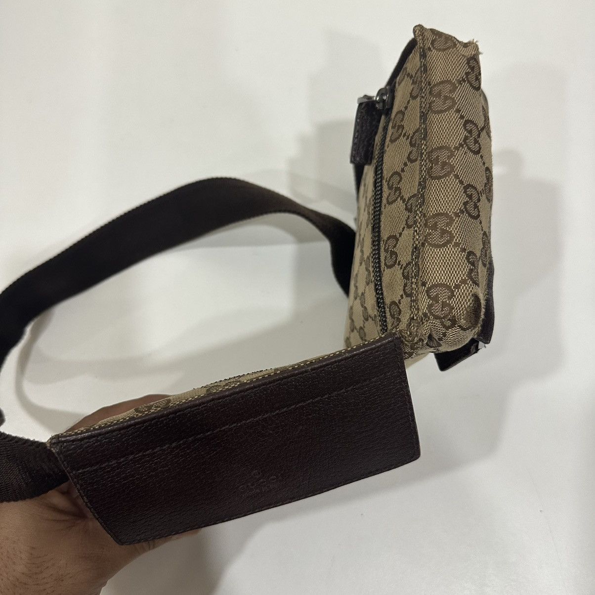 Gucci GUCCI GG CANVAS DOUBLE POCKET FANNY PACK BELT BAG 27 Size ONE SIZE - 7 Thumbnail