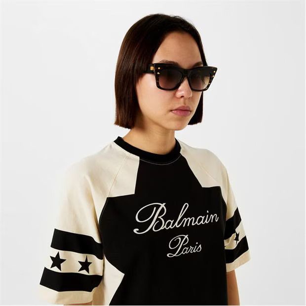 Balmain o1g2r1mq1024 Size: OS / Sunglasses in Brown & Gold Size ONE SIZE - 4 Thumbnail