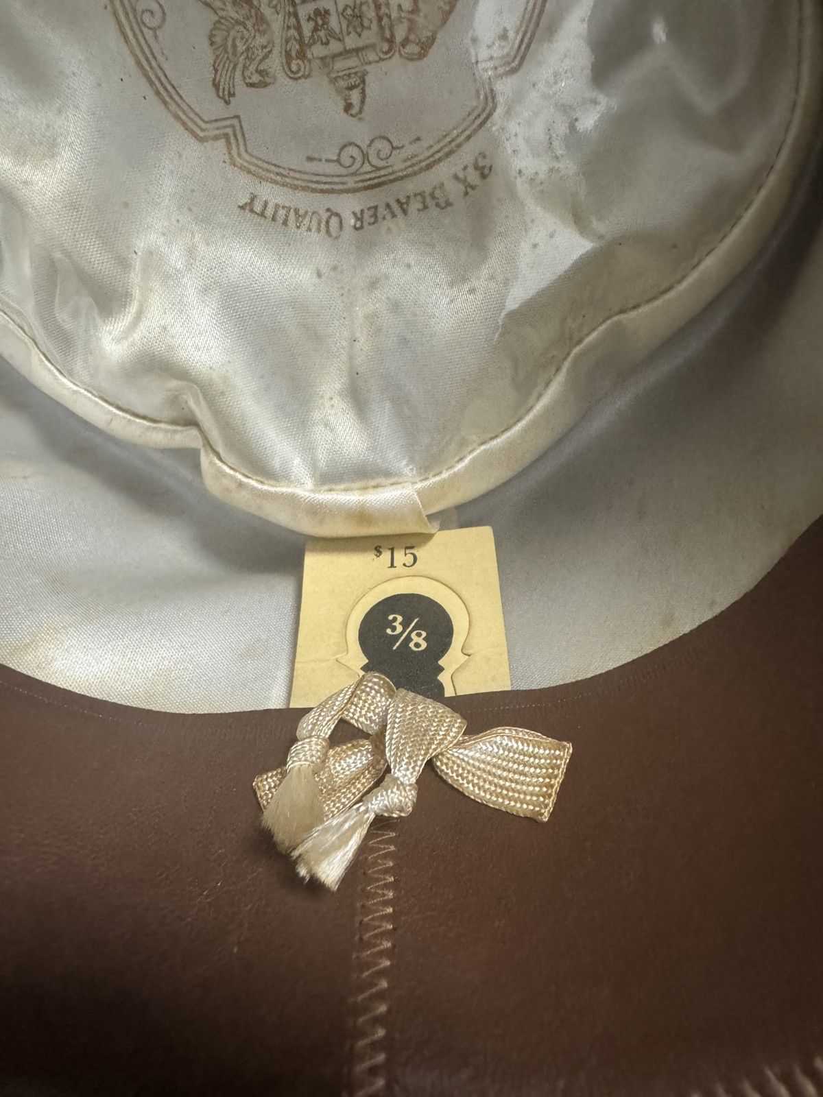Other 50s Stetson 3X Beaver "Fifthteen" Mode Edge size: 7 3/8 Size 38 - 5 Thumbnail