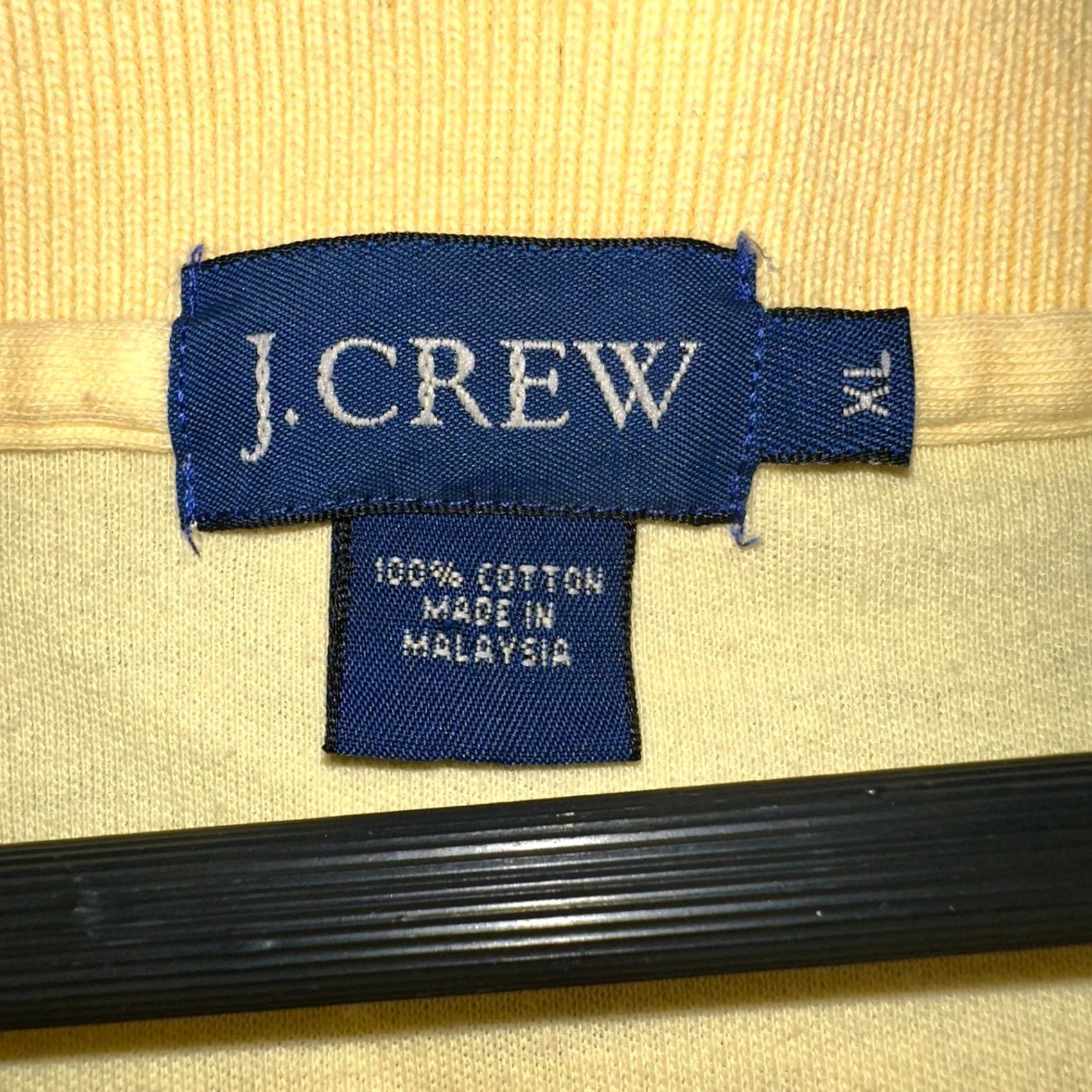 J.Crew J.CREW Polo Shirt Mens XL Yellow Cotton Short Sleeve Logo Button Chest 24 Length 32 Regular Fit Clinical Casual Golf Walking Modern Classic Size US XL / EU 56 / 4 - 5 Thumbnail