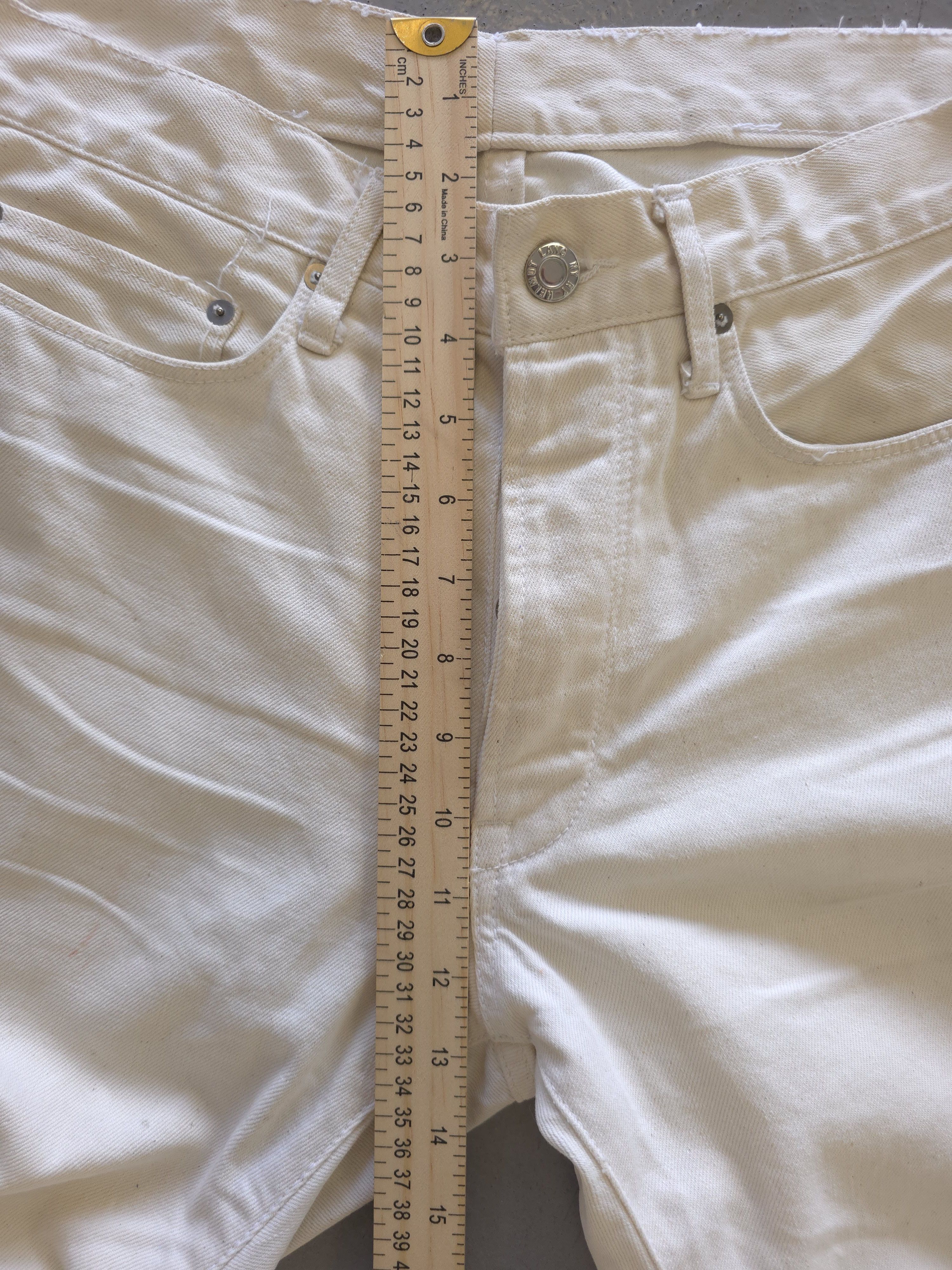Helmut Lang Helmut Lang Off White Color Jeans 32x39" Size US 32 / EU 48 - 9 Thumbnail