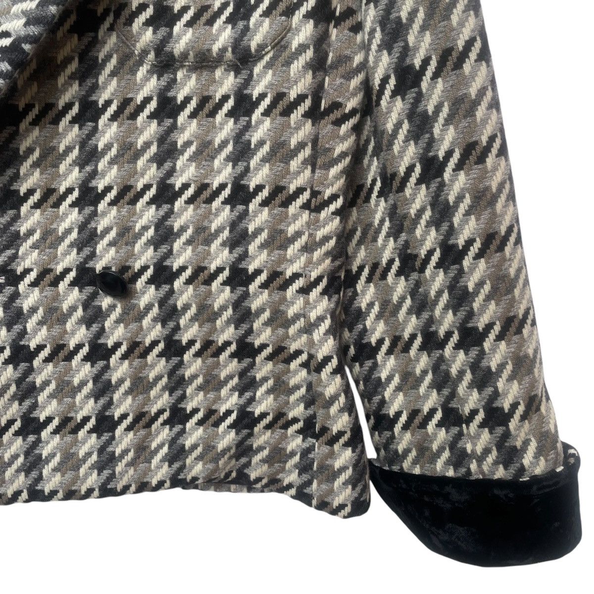 Mila Schon 💥Vintage Mila schon boutique Herringbone Jacket Size M / US 6-8 / IT 42-44 - 6 Thumbnail