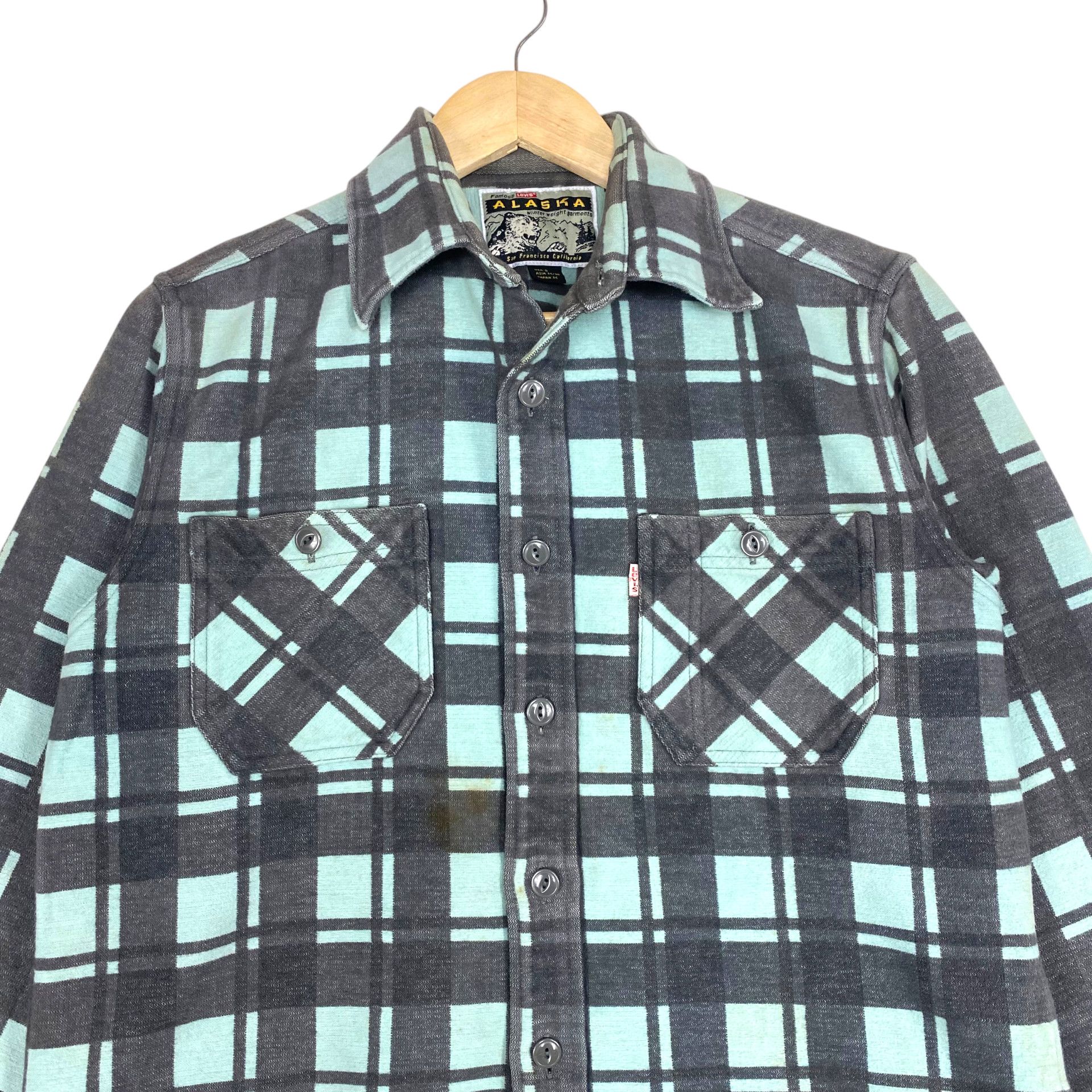 Levi's 💥 LEVI’S ALASKA PLAID HEAVY FLANNEL SHIRT Size US S / EU 44-46 / 1 - 4 Thumbnail
