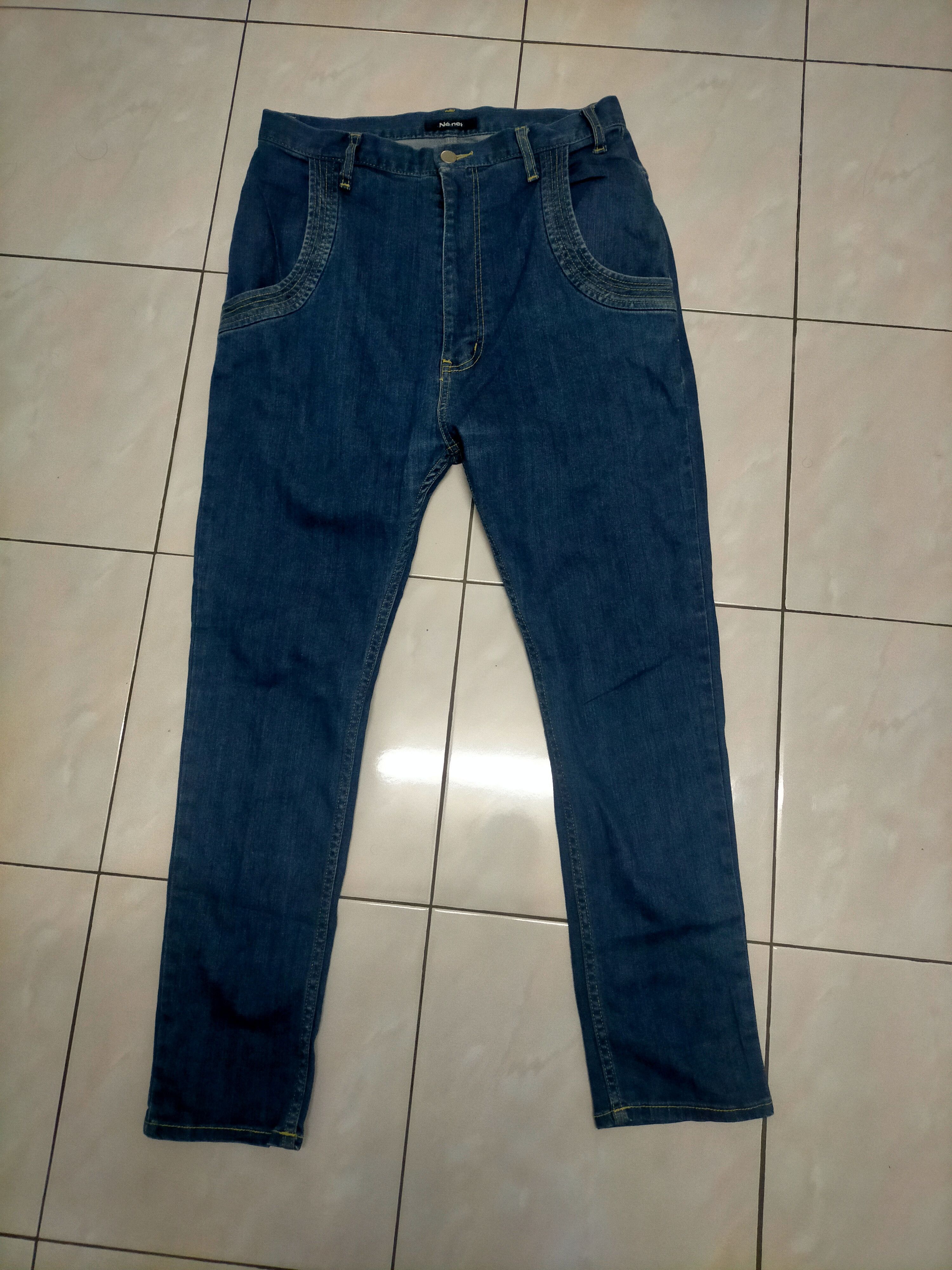 Issey Miyake × Ne-Net Ne-Net Issey Miyake Denim Pants Size US 30 / EU 46 - 2 Thumbnail