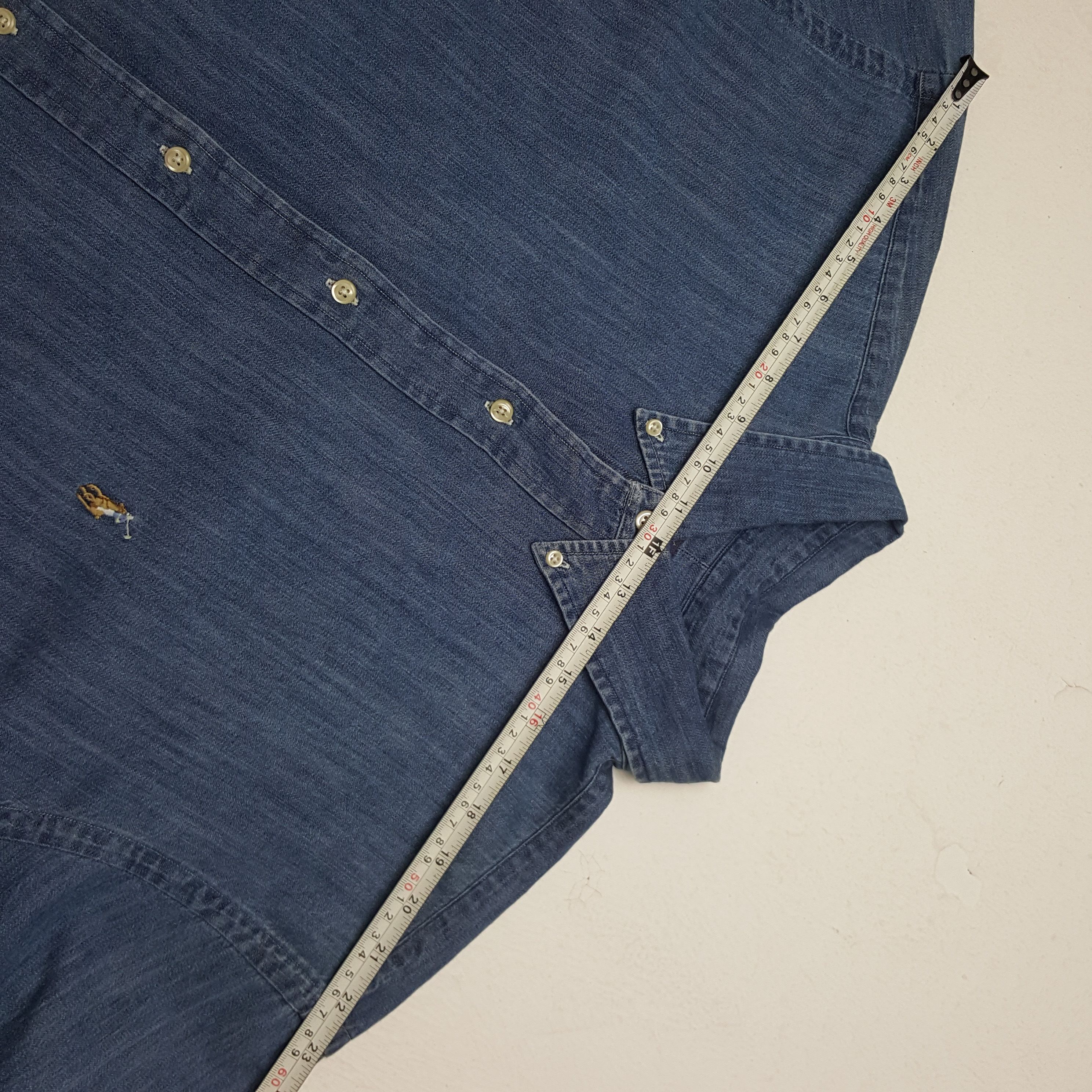 Ralph Lauren × Vintage Vintage Ralph Lauren American Brand Denim Shirt Button Up Size US XXL / EU 58 / 5 - 6 Thumbnail