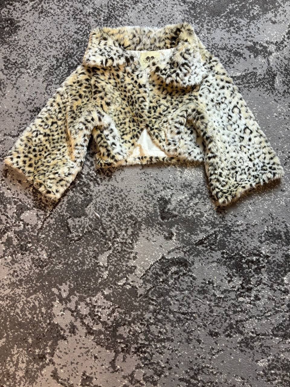 If Six Was Nine × Vintage Vintage Y2K Opium Fuzzy Fur Owens Style Leopard Skin Jacket Size US S / EU 44-46 / 1 - 2 Thumbnail