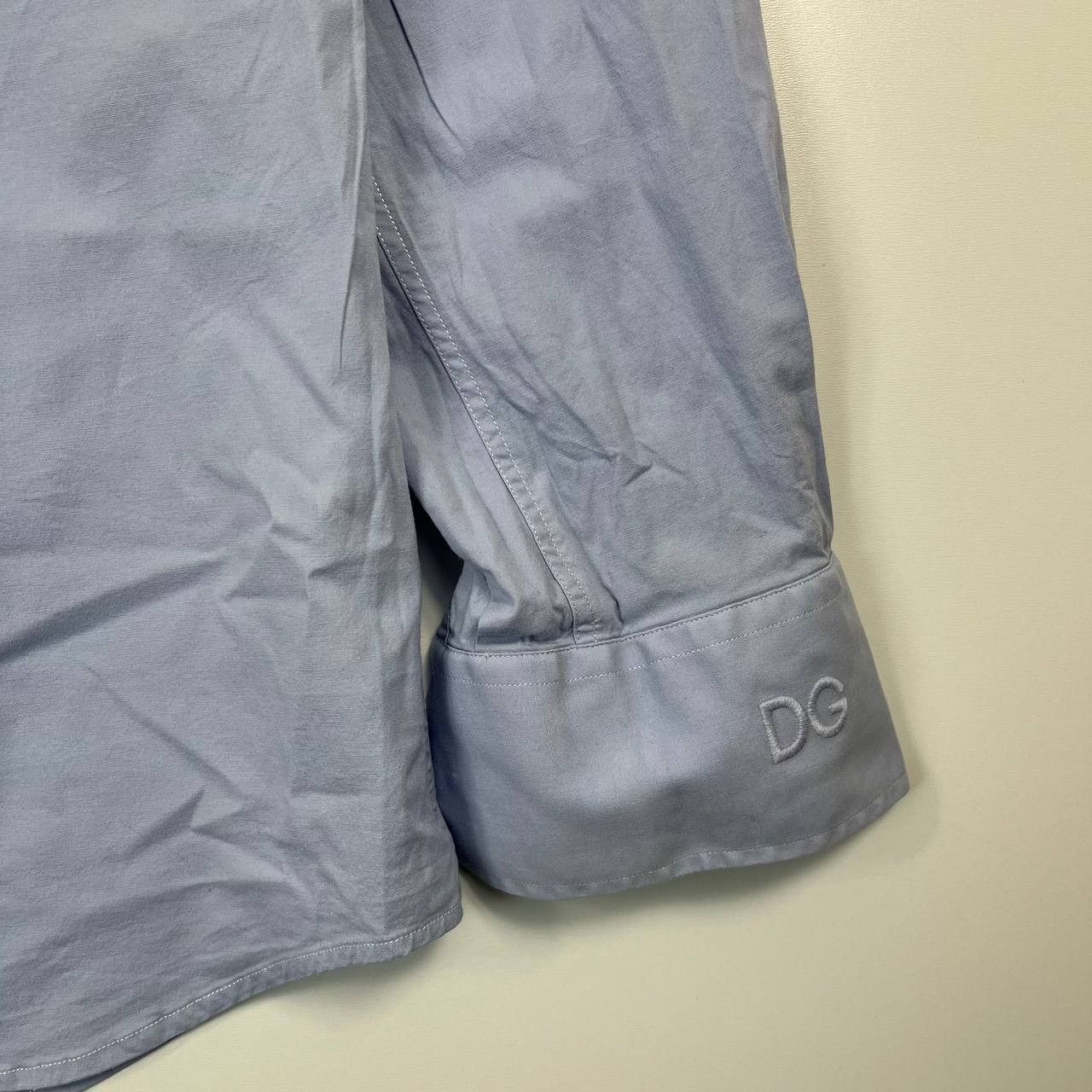 Dolce & Gabbana Dolce Gabbana Gold Dress Shirt Blue Button Up Made In Ital S Size US S / EU 44-46 / 1 - 7 Thumbnail