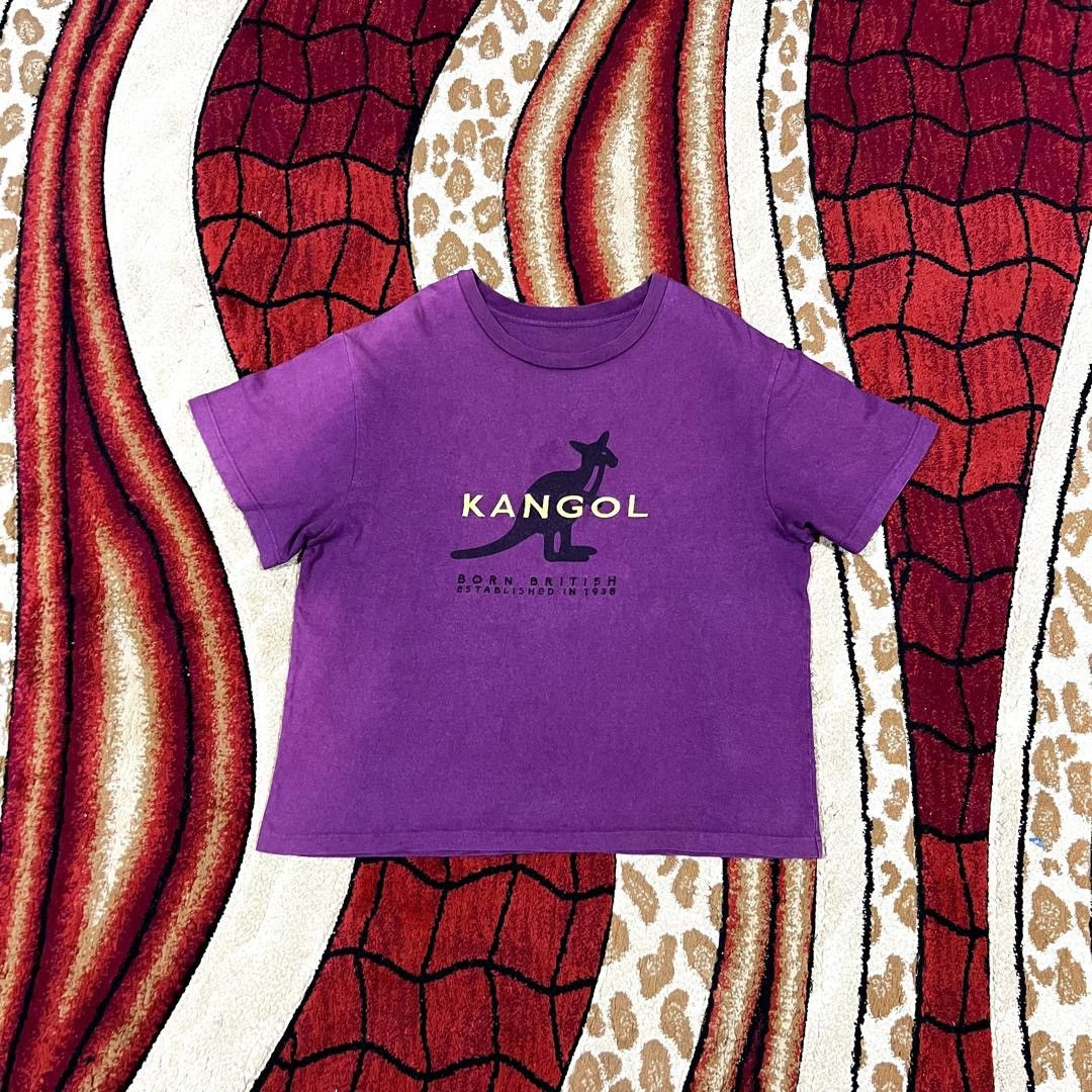 Kangol Thrashed Faded Kangol Embroidered Logo T Shirt Size US XL / EU 56 / 4 - 1 Thumbnail