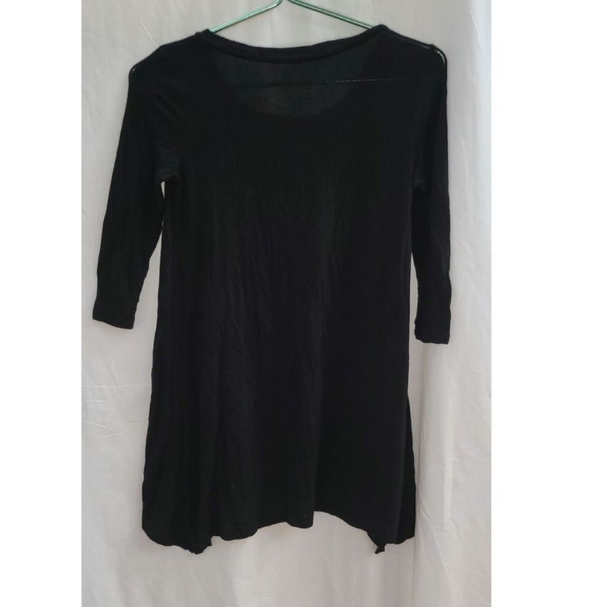 Other Womens Black Top 3/4 Sleeve Size Medium Size M / US 6-8 / IT 42-44 - 2 Thumbnail