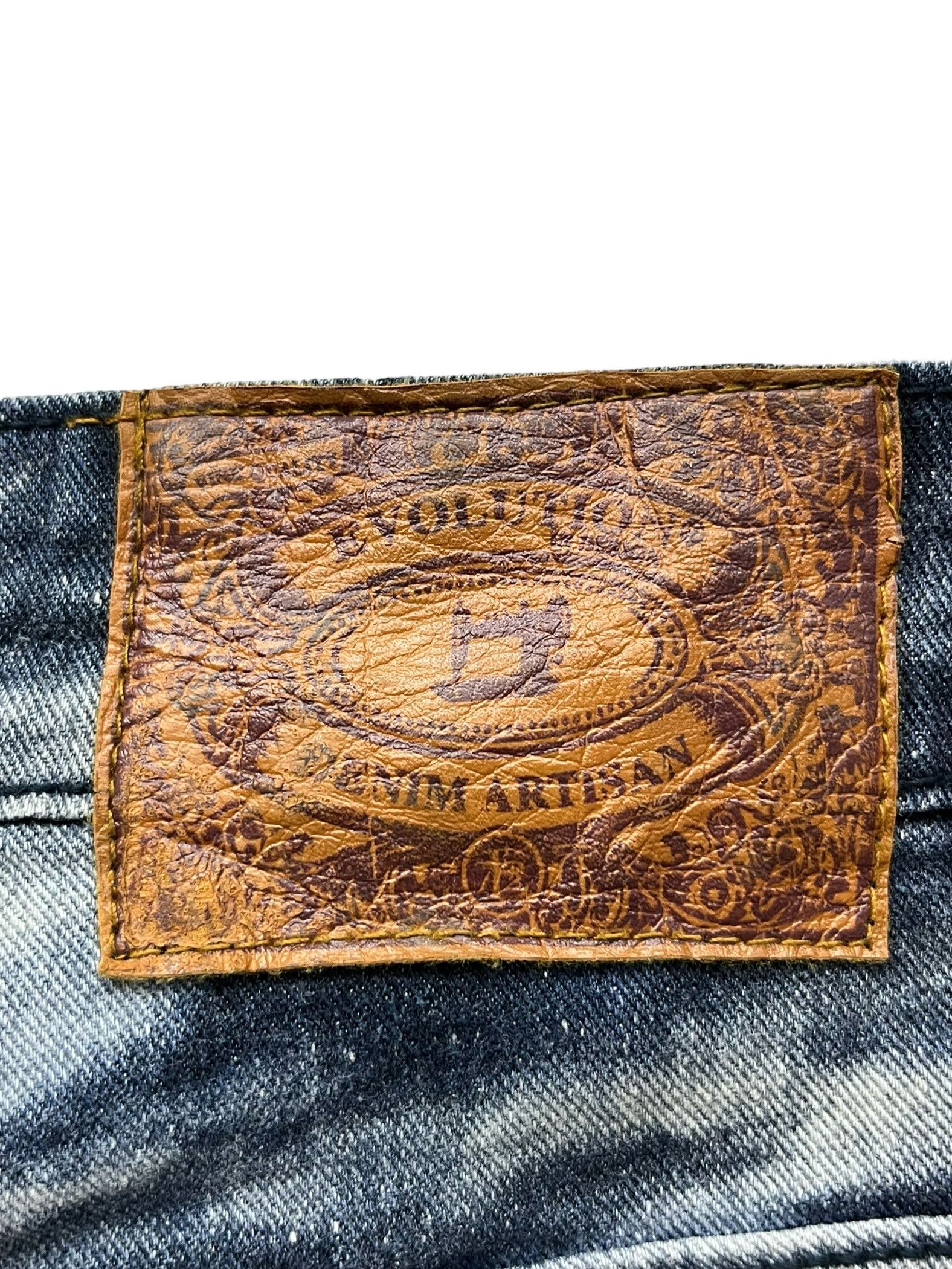 Le Grande Bleu (L.G.B.) × Studio D'Artisan BEST OFFER🔥EVOLUTION DENIM ARTISAN Abstract Acid Wash Denim Size 30" / US 8 / IT 44 - 9 Thumbnail