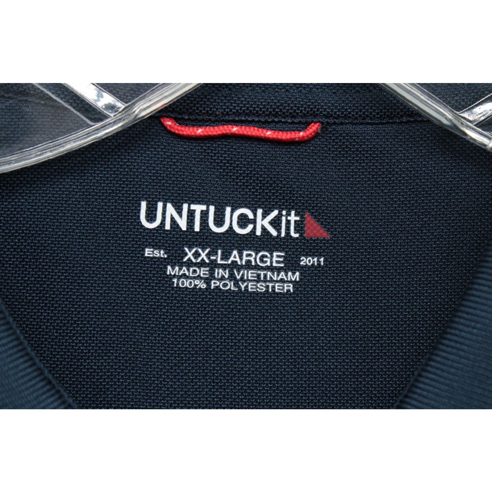UNTUCKit UNTUCKit Performance Shirt Mens 2XL Collared Polo Green Striped Short Sleeve Golf Stylish Size US XXL / EU 58 / 5 - 4 Thumbnail