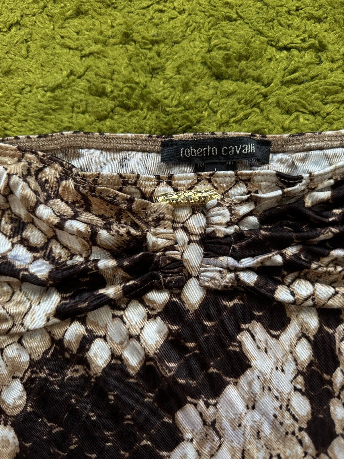 Roberto Cavalli Roberto Cavalli 2000s vintage snakeskin pattern tank top Y2K Size S / US 4 / IT 40 - 3 Thumbnail