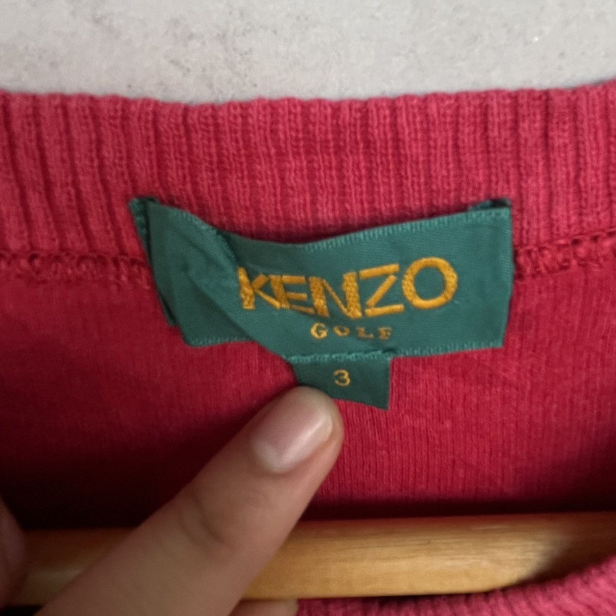 Other Vintage Kenzo Red Sweatshirt With Embroidered Logo Size S Size US S / EU 44-46 / 1 - 7 Thumbnail