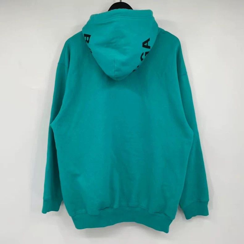 Balenciaga Balenciaga Lake Green Letter Logo Hoodie Size US M / EU 48-50 / 2 - 1 Thumbnail