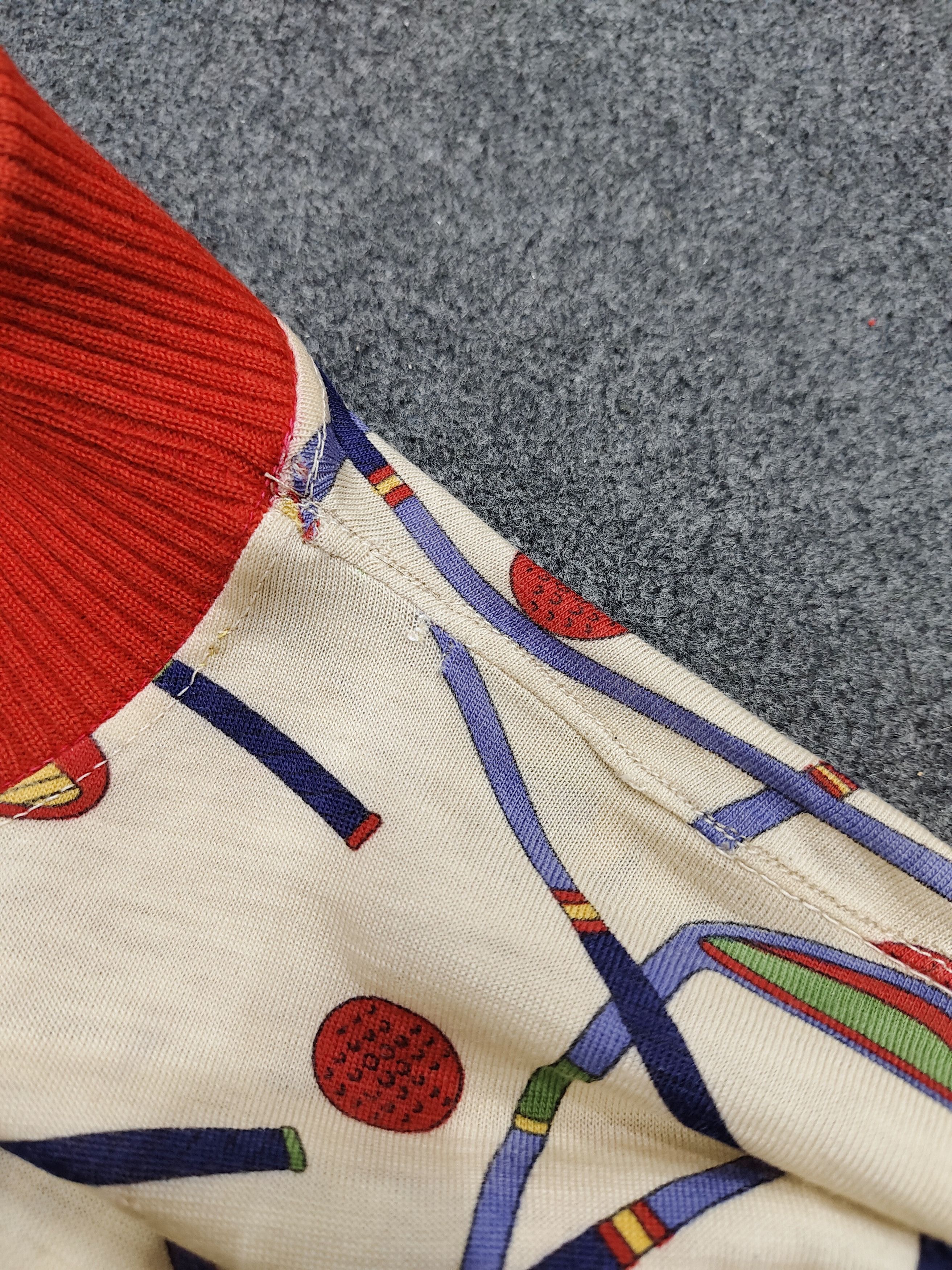 Celine 80s Celine- Archive Sport Golf Print Graphic Knit Top Size M / US 6-8 / IT 42-44 - 5 Thumbnail