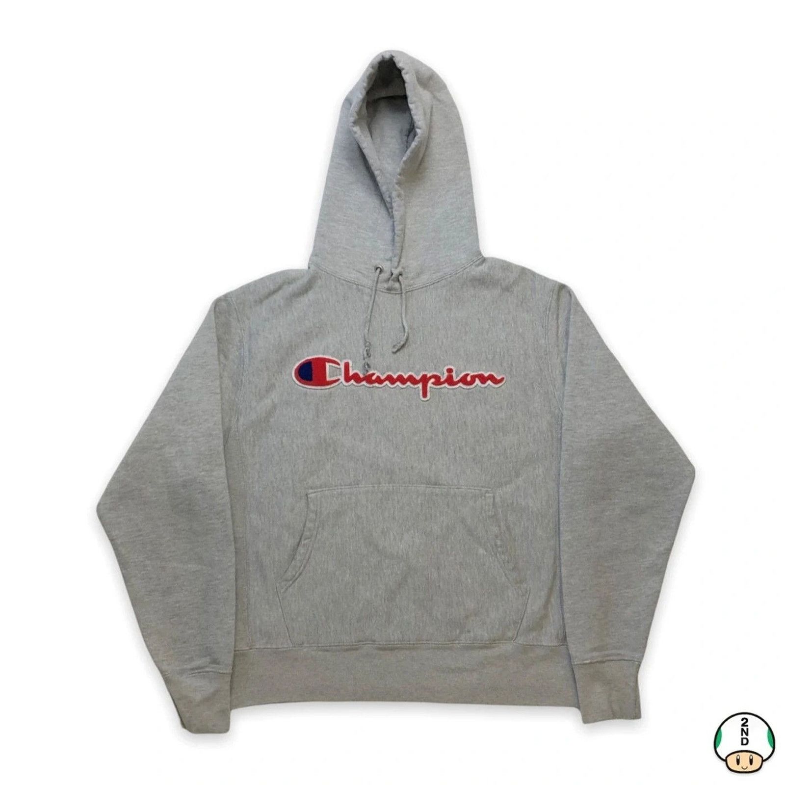 Champion × Vintage Champion Reverse Weave Hoodie Medium Script Spell Out Hooded Size US M / EU 48-50 / 2 - 1 Thumbnail