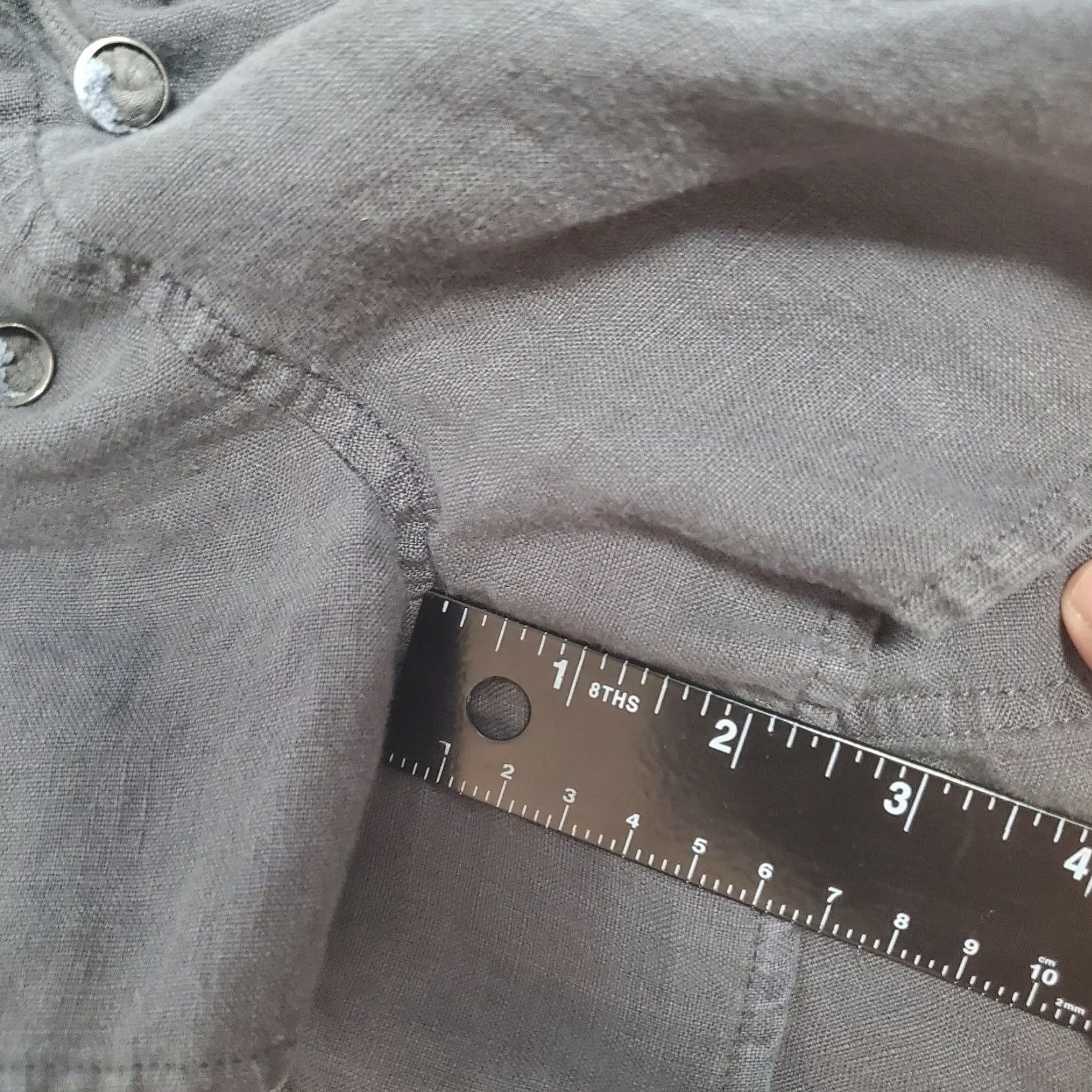 Vintage VINTAGE BLANKNYC Shorts Women 27 Gray Linen Pull On Drawstring Zip Pockets Beach Coastal Size 27" / US 4 / IT 40 - 7 Thumbnail