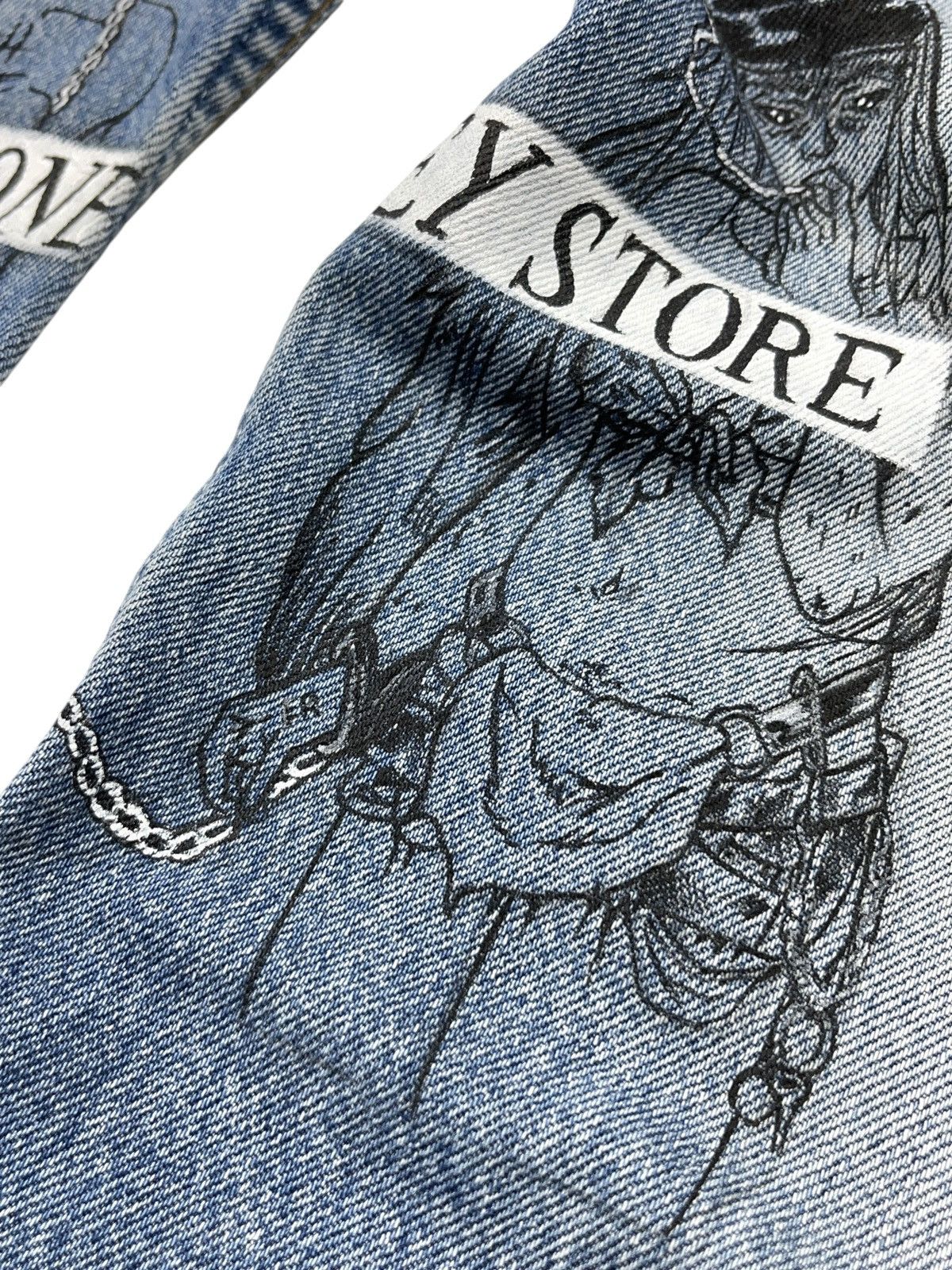 Death Grips Death Grips Custom Made Jeans On Vintage Levi’s 501 Size US 36 / EU 52 - 8 Thumbnail