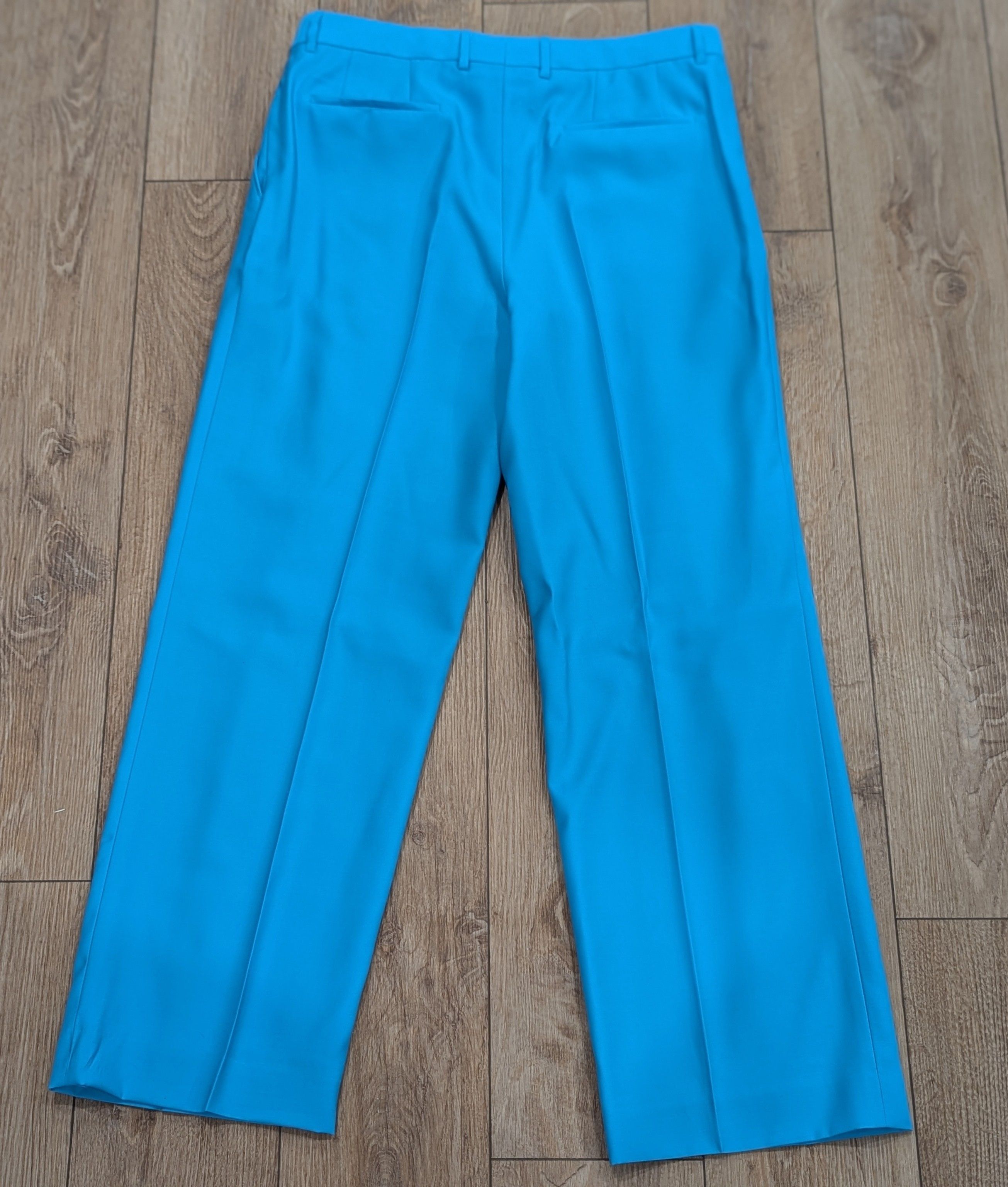 Burberry Burberry Tailored Wool Trousers Pants Bright Opal 52 US 36 Size US 36 / EU 52 - 4 Thumbnail